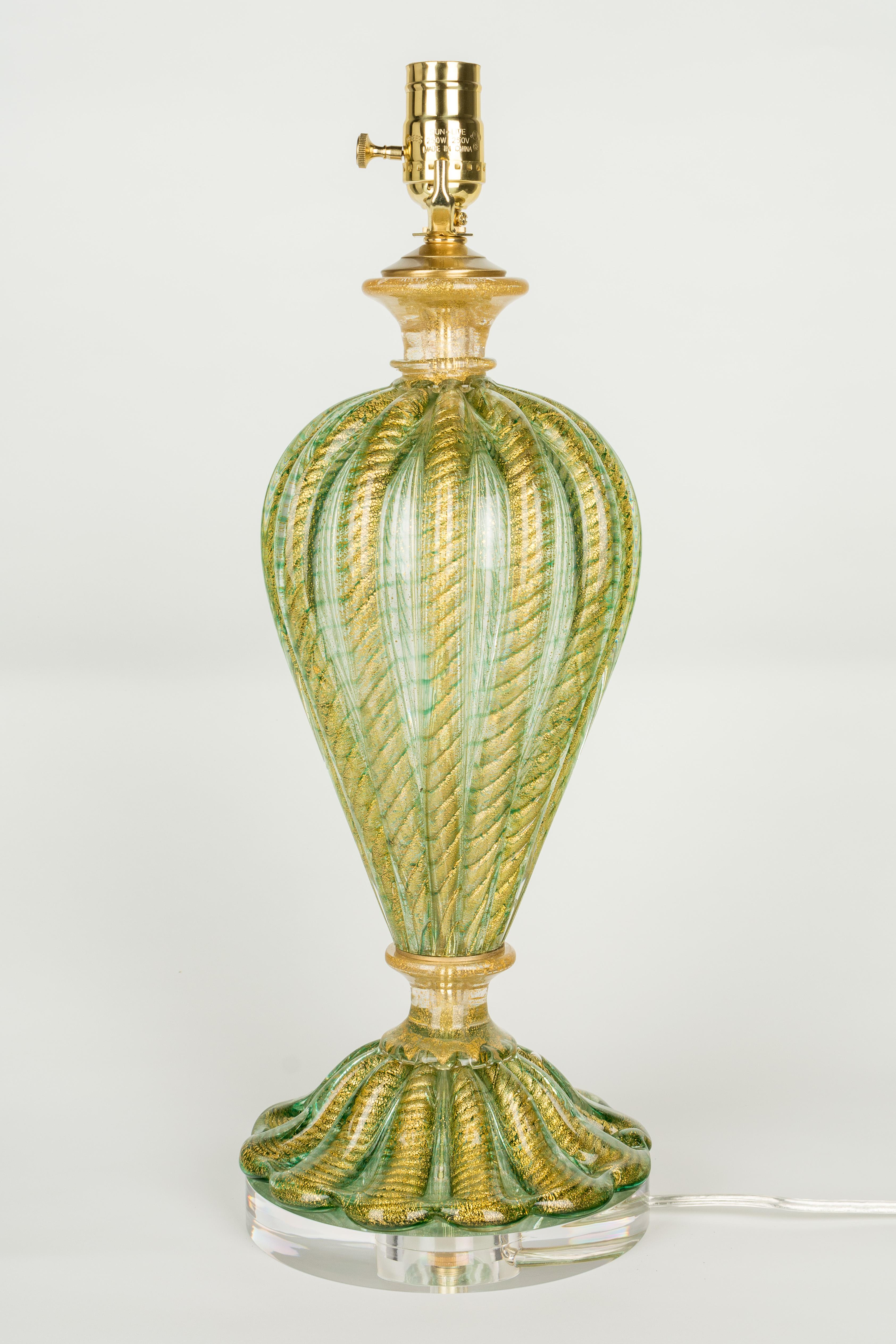 Murano Glass Lamp Barovier & Toso (Italienisch)