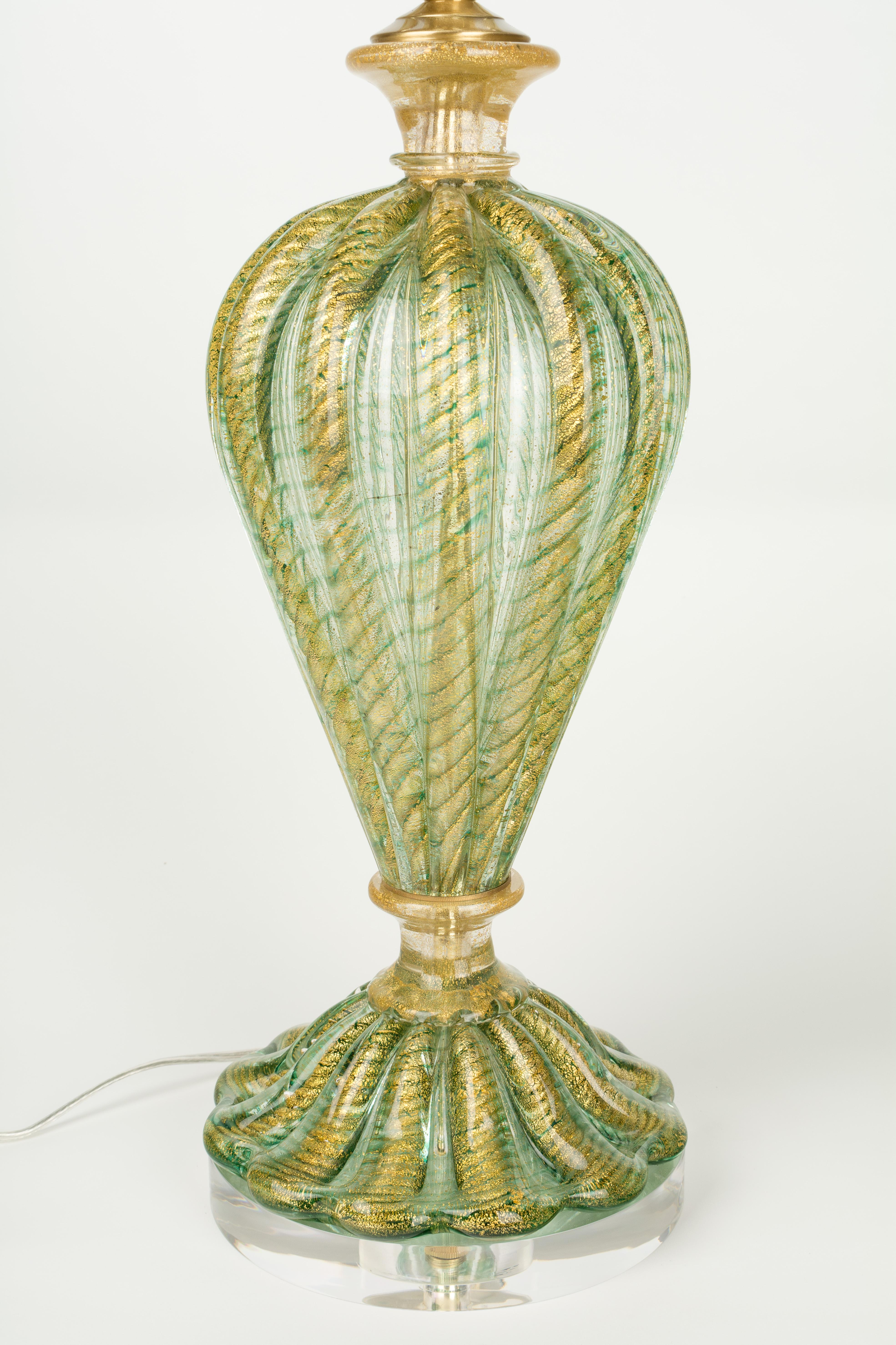 Murano Glass Lamp Barovier & Toso (20. Jahrhundert)