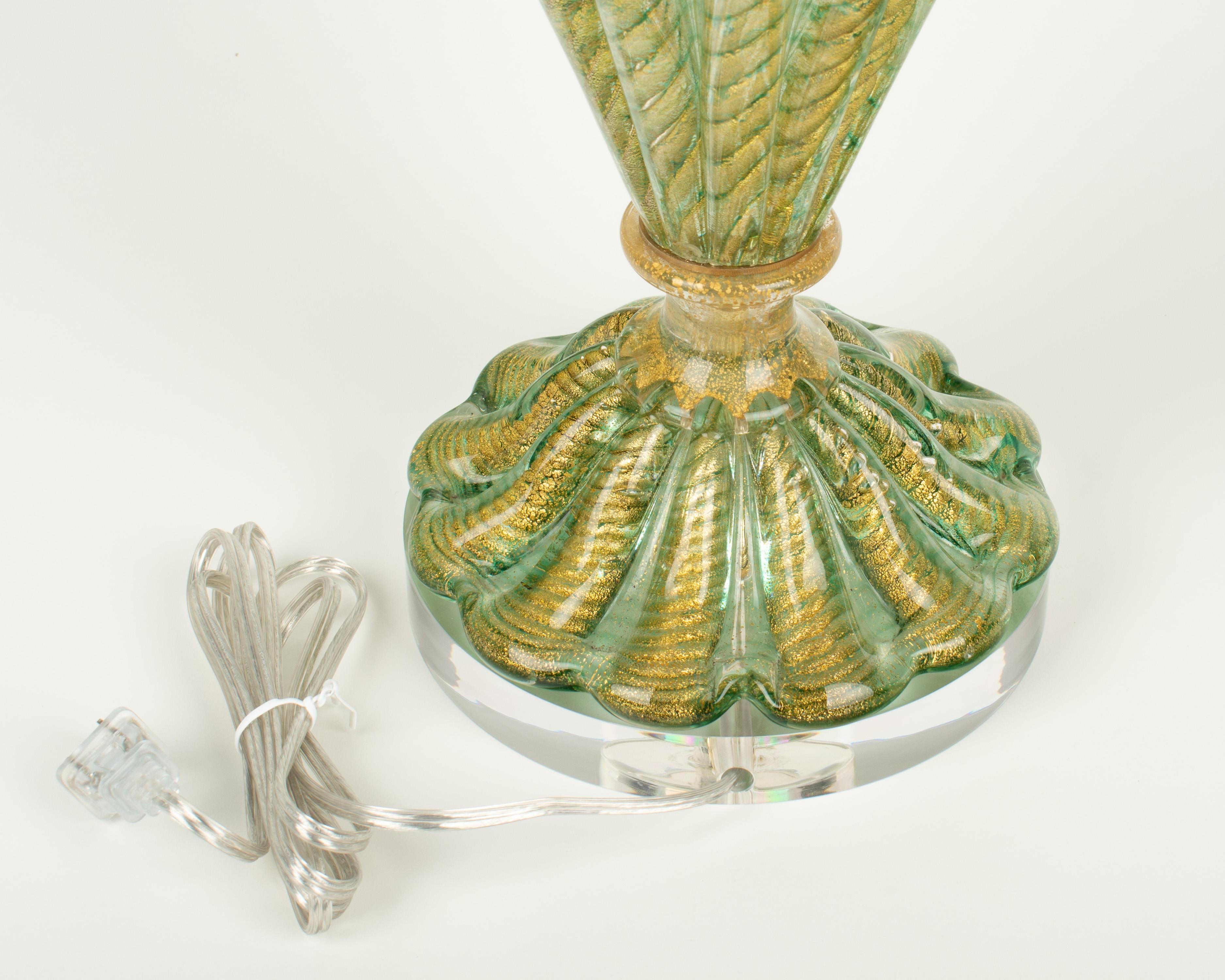 Murano Glass Lamp Barovier & Toso 1