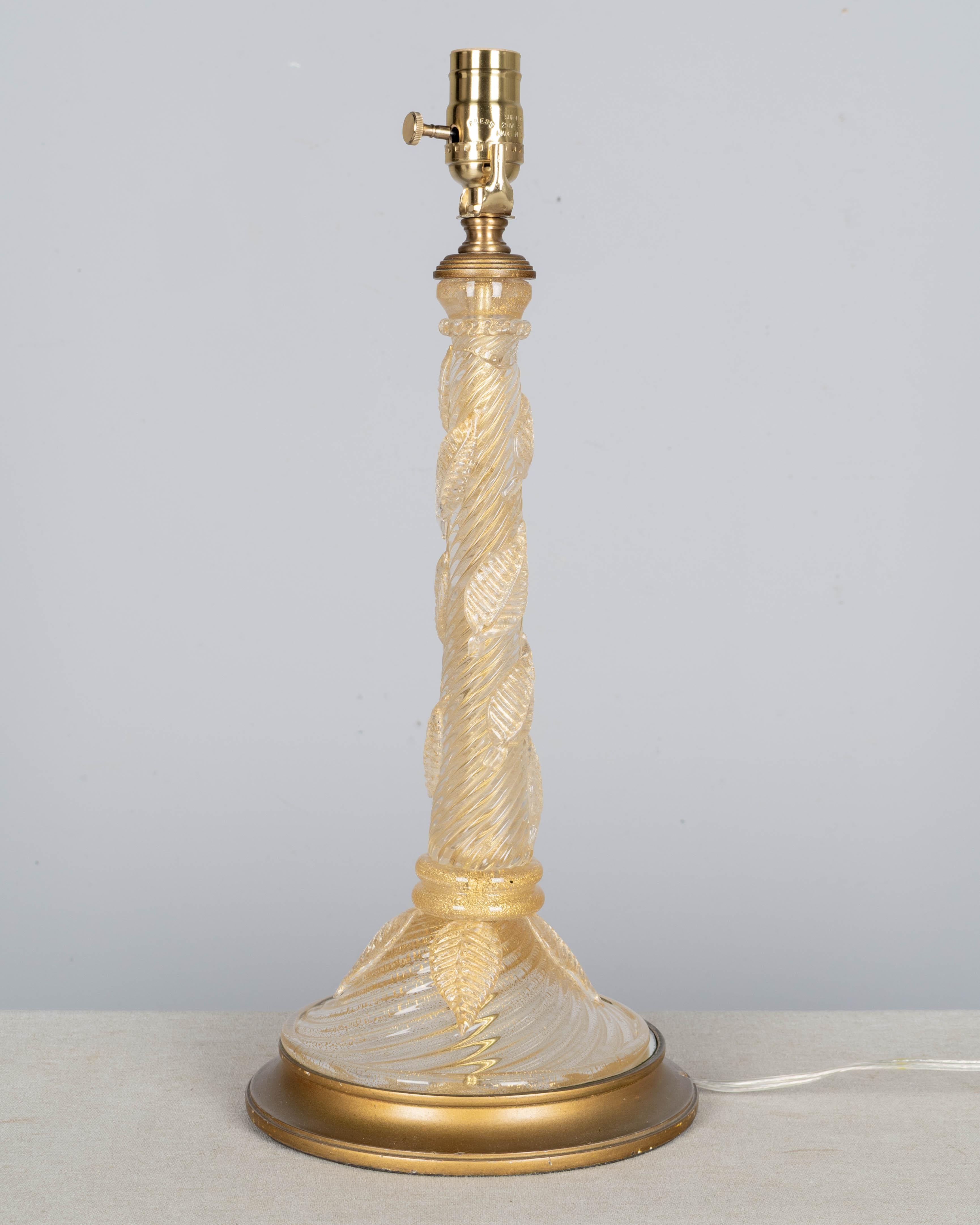 Lámpara de cristal de Murano de Barovier & Toso Italiano en venta