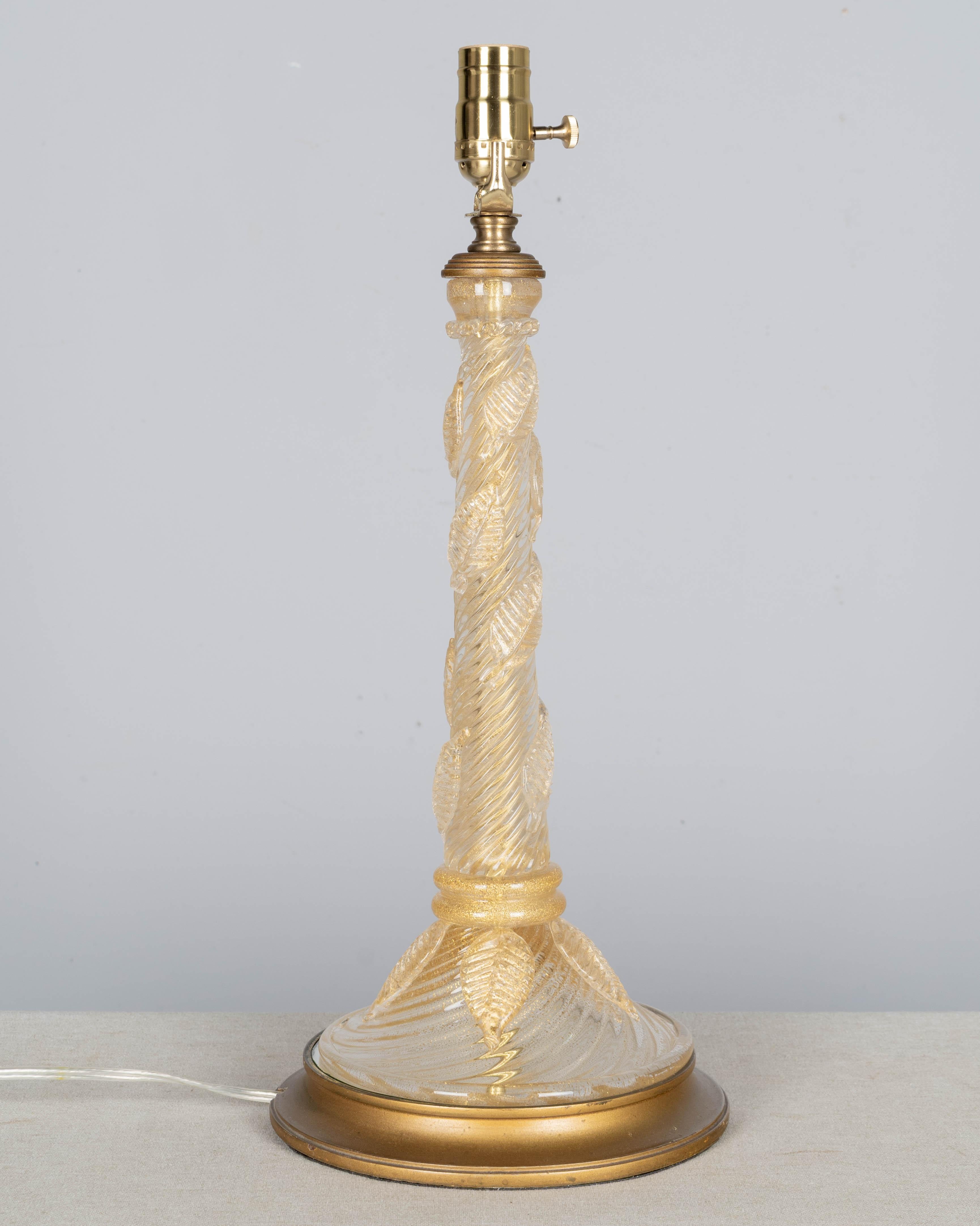 Lámpara de cristal de Murano de Barovier & Toso Hecho a mano en venta