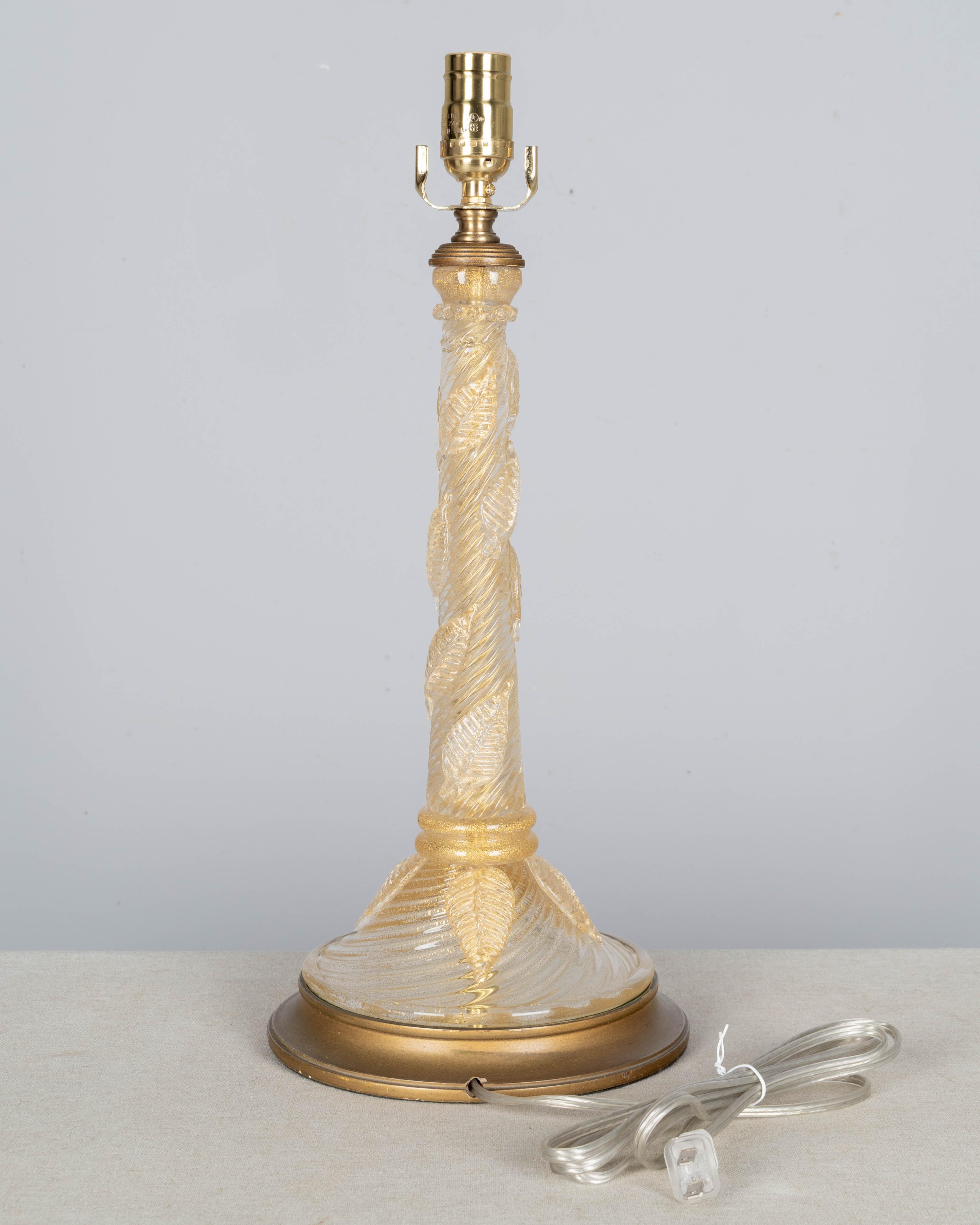 Lámpara de cristal de Murano de Barovier & Toso en Bueno estado para la venta en Winter Park, FL
