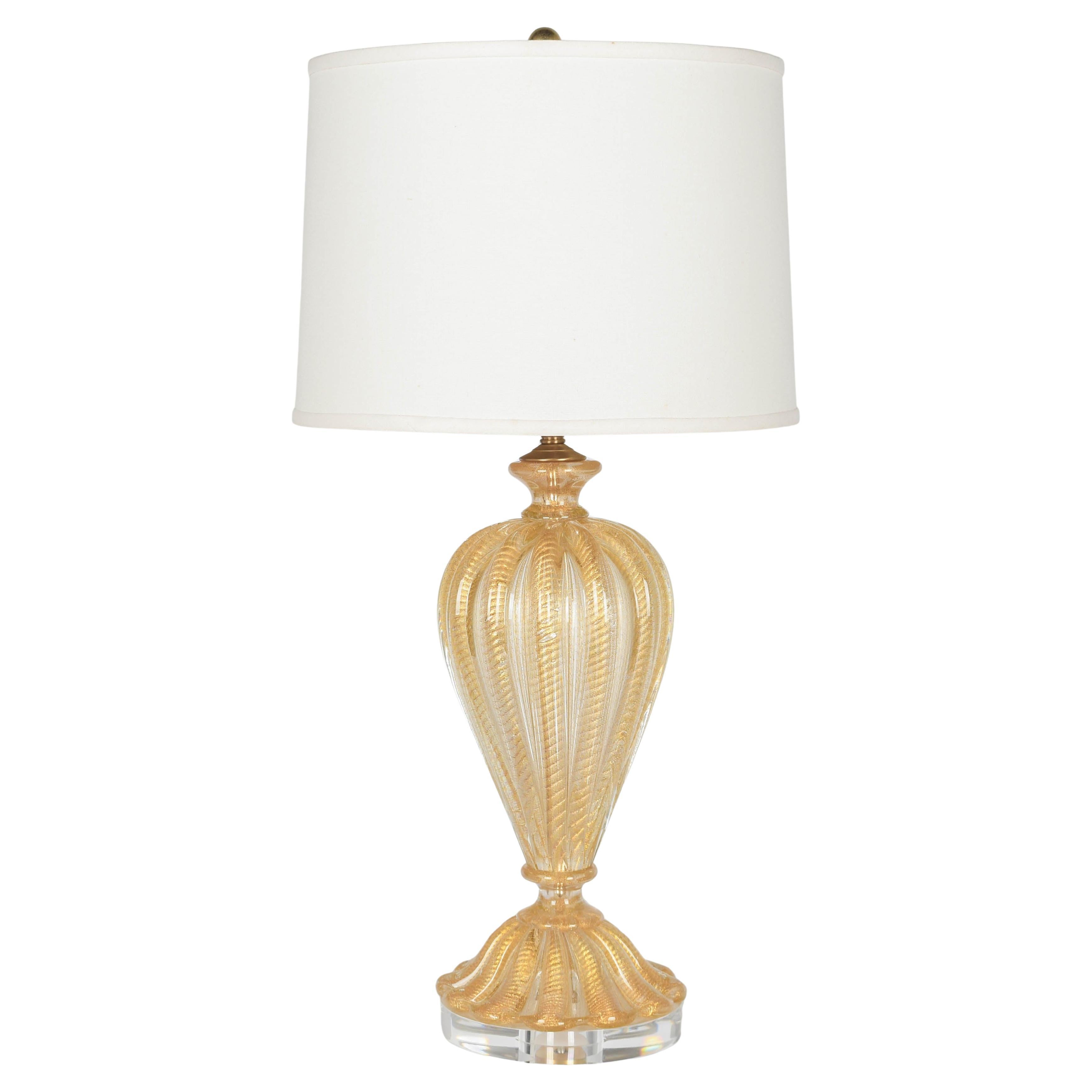 Murano Glass Lamp by Barovier & Toso