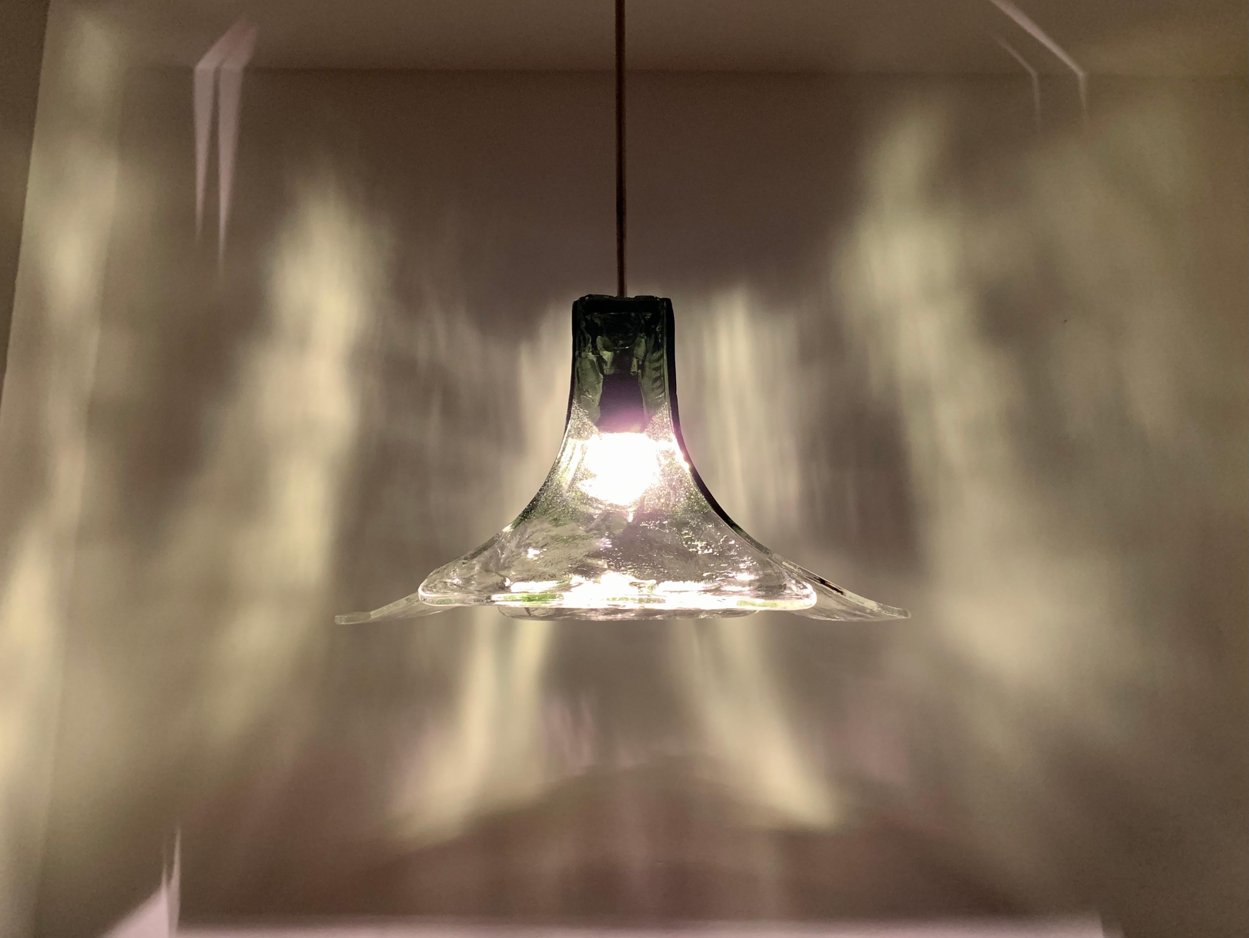 Murano Glass Lamp by Carlo Nason for Mazzega For Sale 4