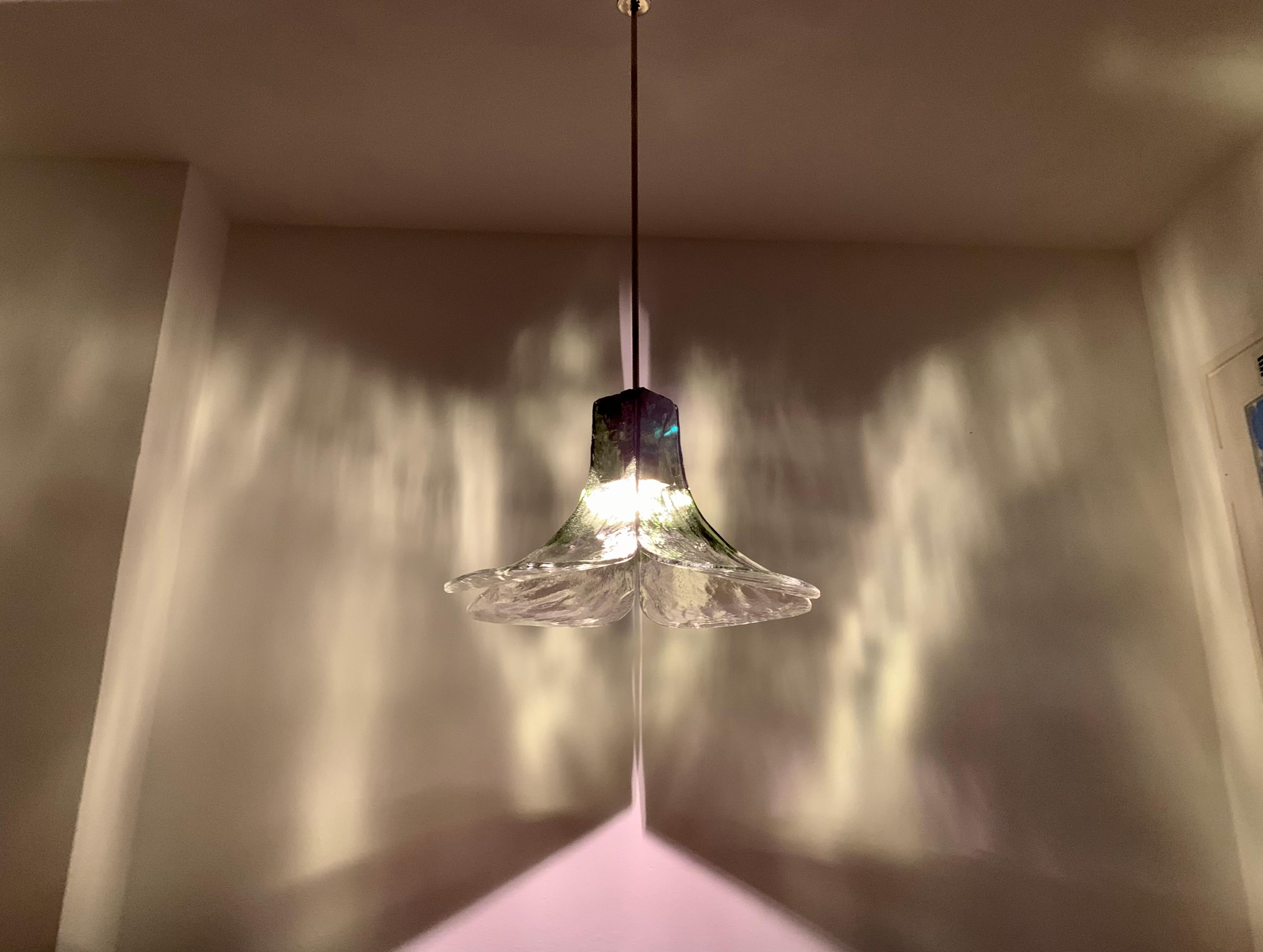 Murano Glass Lamp by Carlo Nason for Mazzega For Sale 2