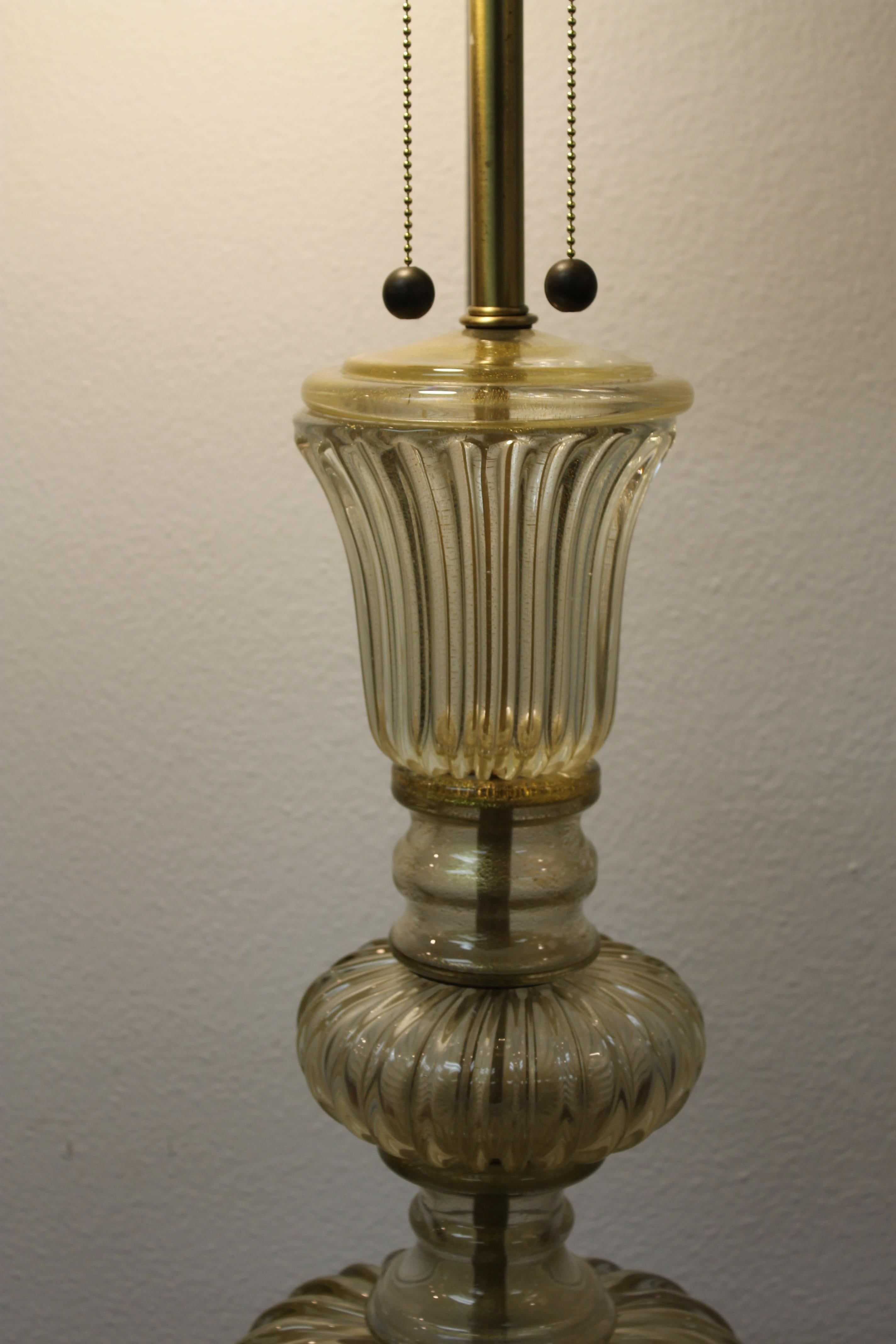 Murano Glass Lamp by The Marbro Lamp Company, Los Angeles, CA. 1