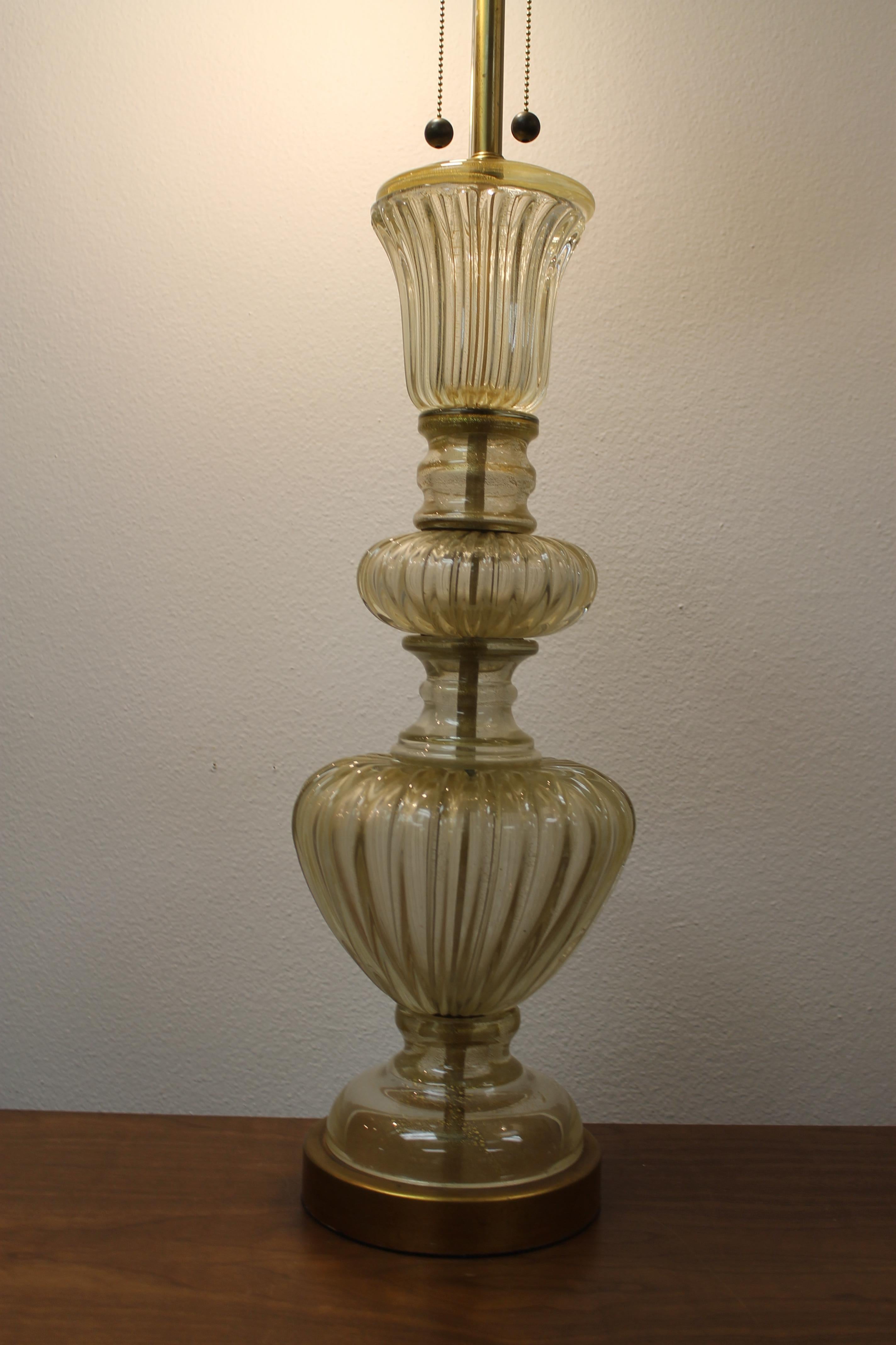 Murano Glass Lamp by The Marbro Lamp Company, Los Angeles, CA. 3