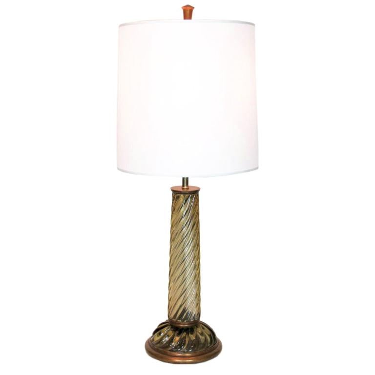 Murano Glass Lamp For Sale