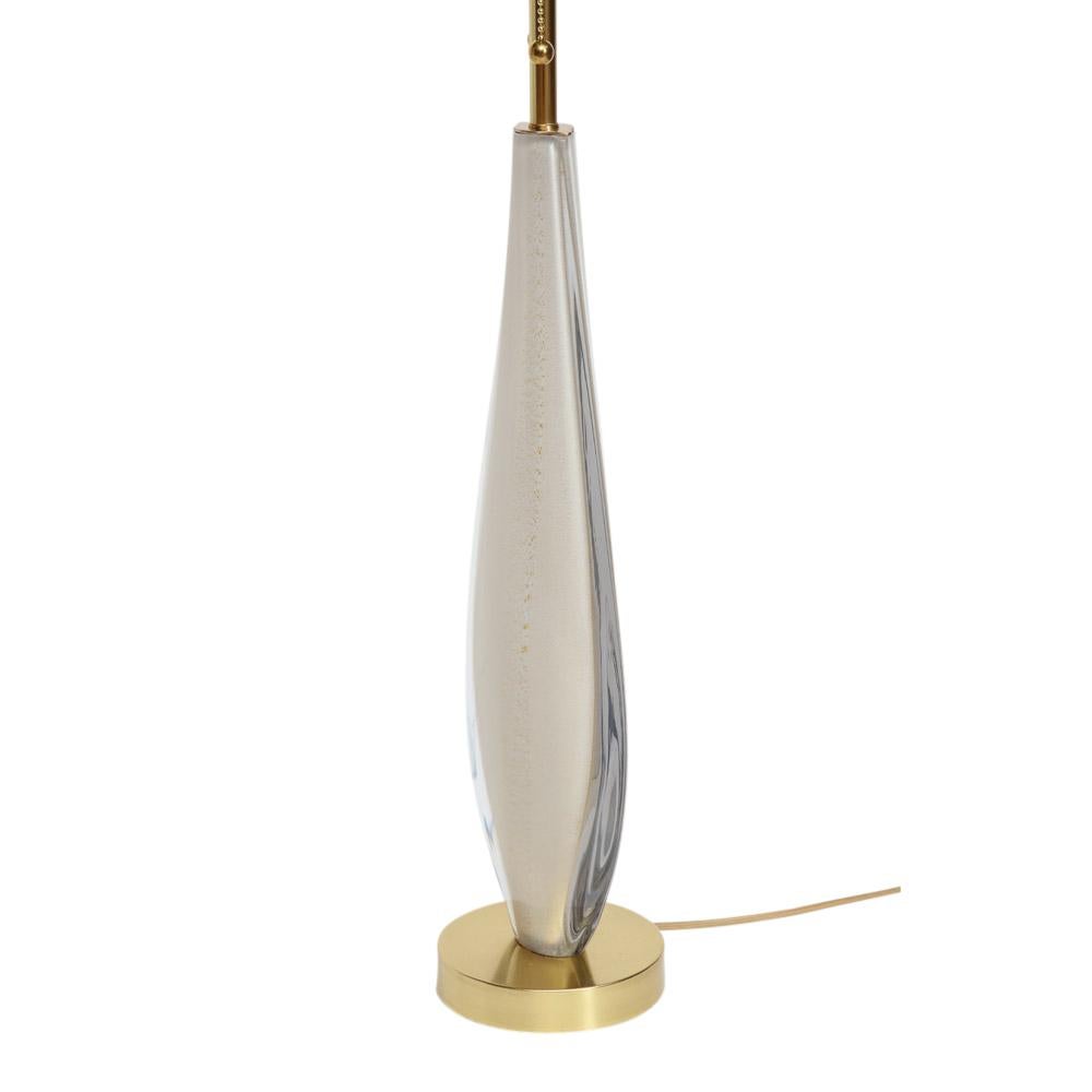 Italian Flavio Poli Sommerso Lamp, Gold, Glass, Murano