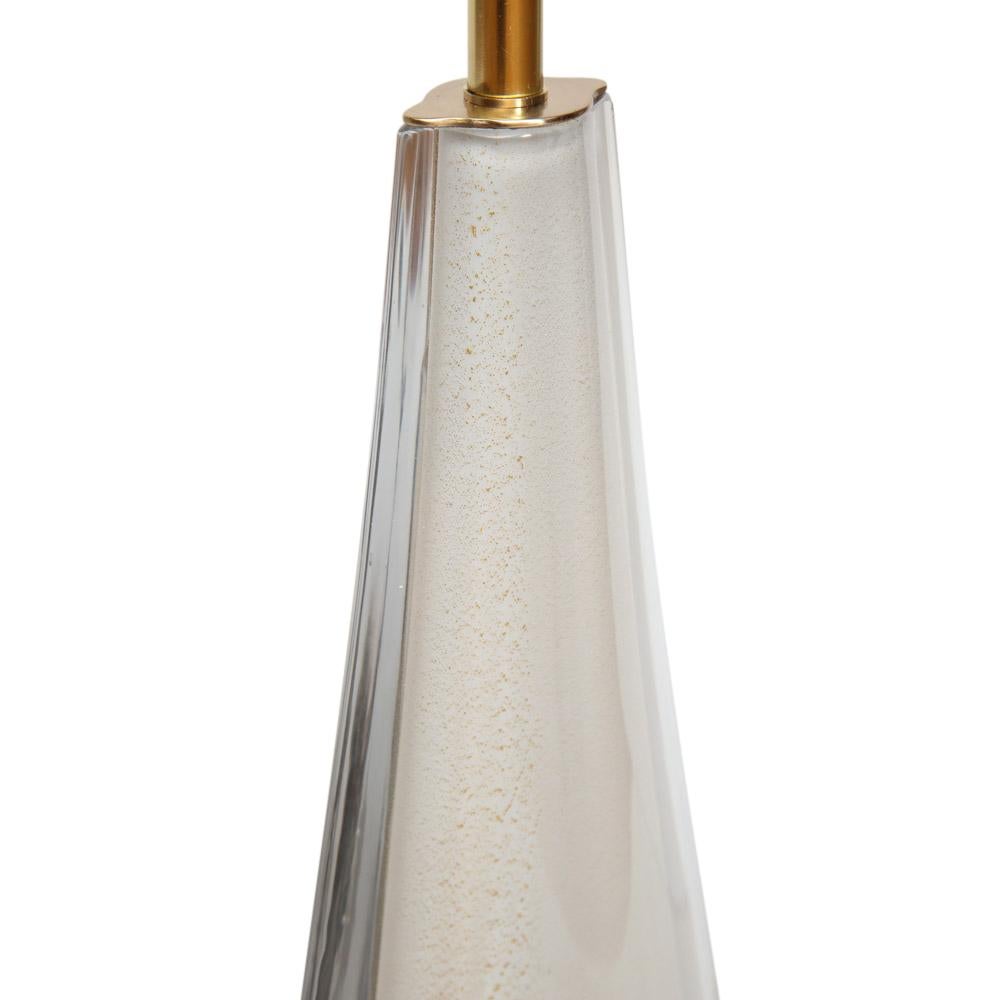 Brass Flavio Poli Sommerso Lamp, Gold, Glass, Murano
