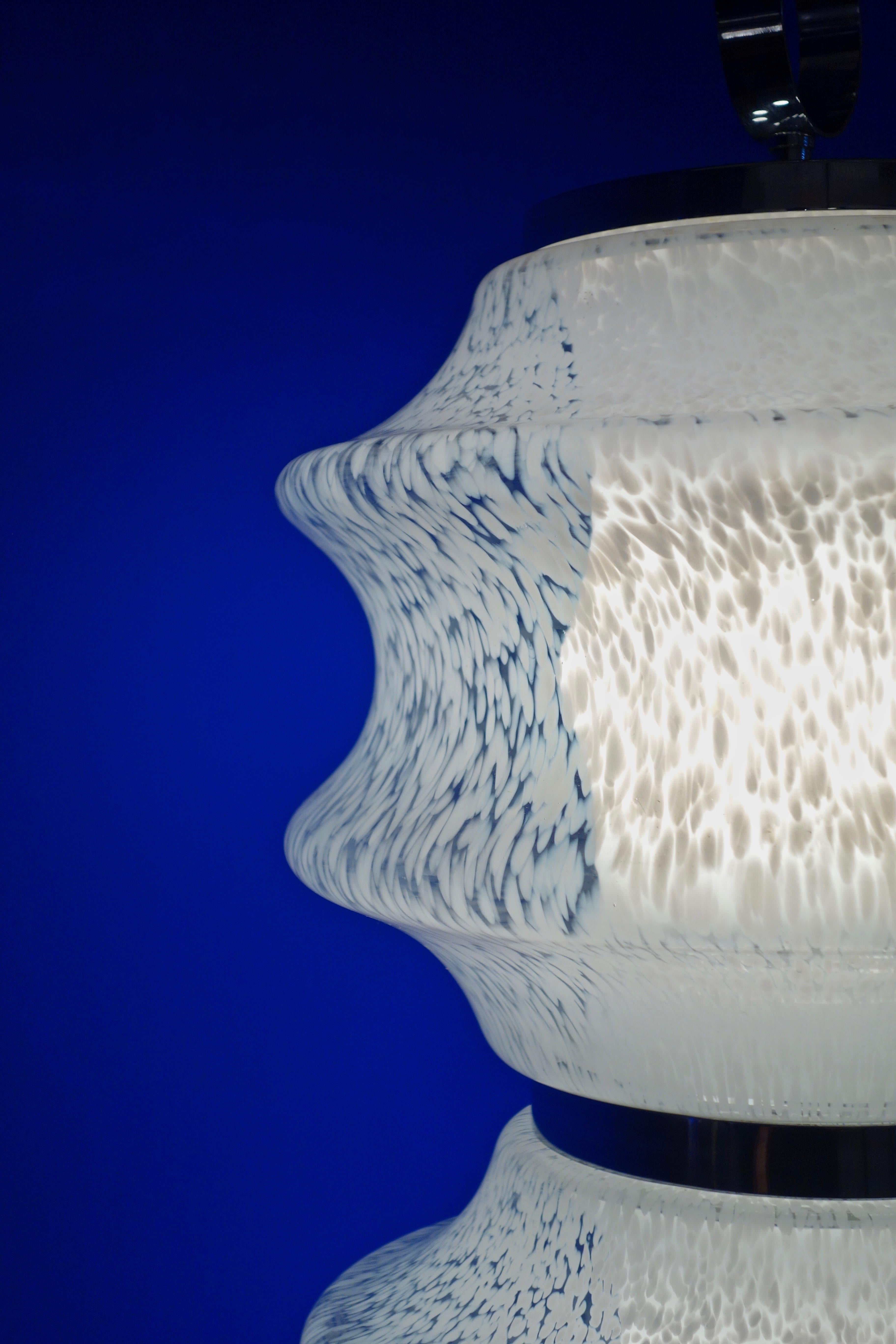Murano Glass Lamp, Italy, 1970s In Good Condition For Sale In BEAUNE, FR
