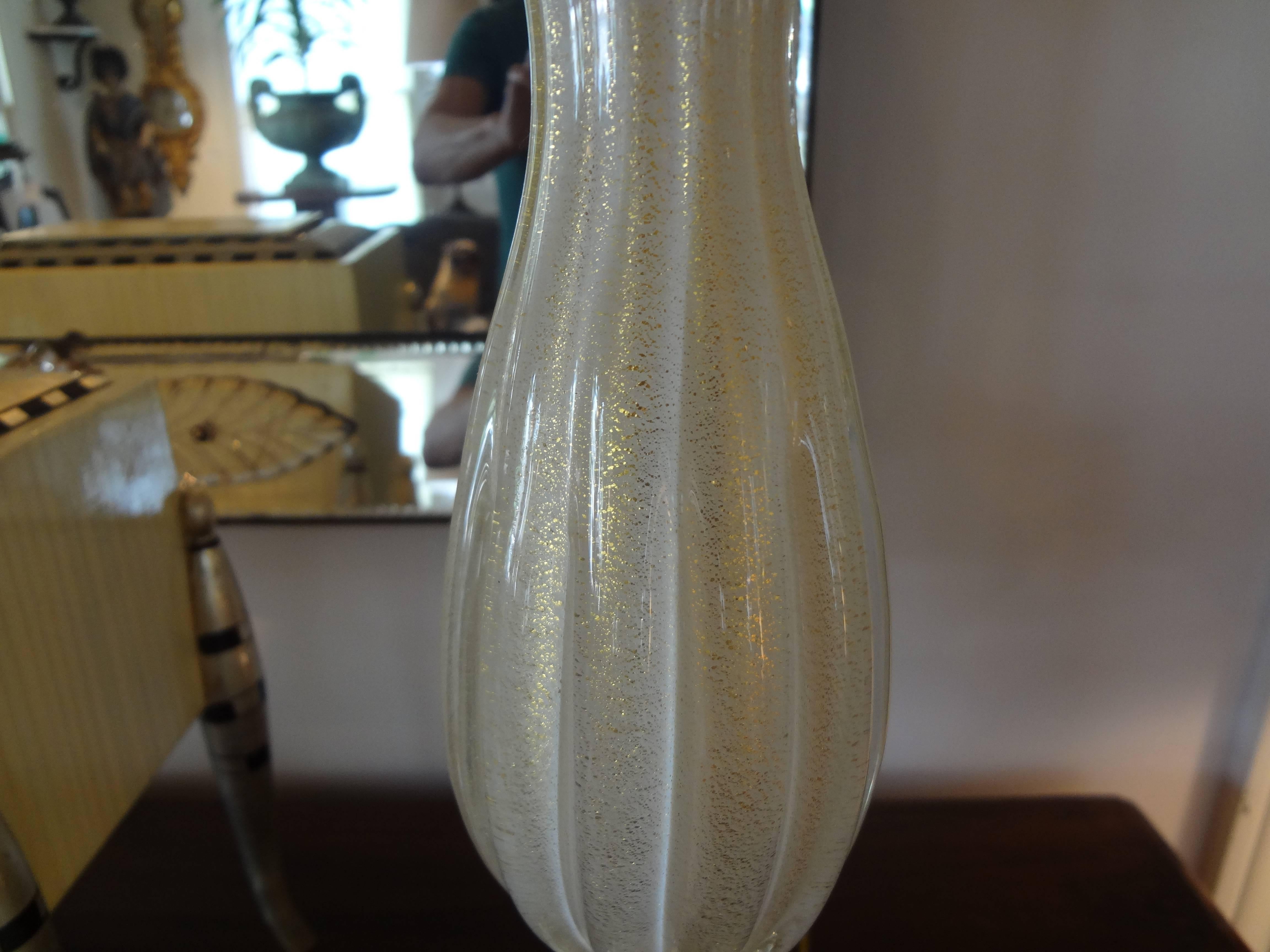 Italian Murano Glass Lamp Attributed to Barovier For Sale