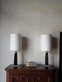 Murano Glass Lamp, Pair