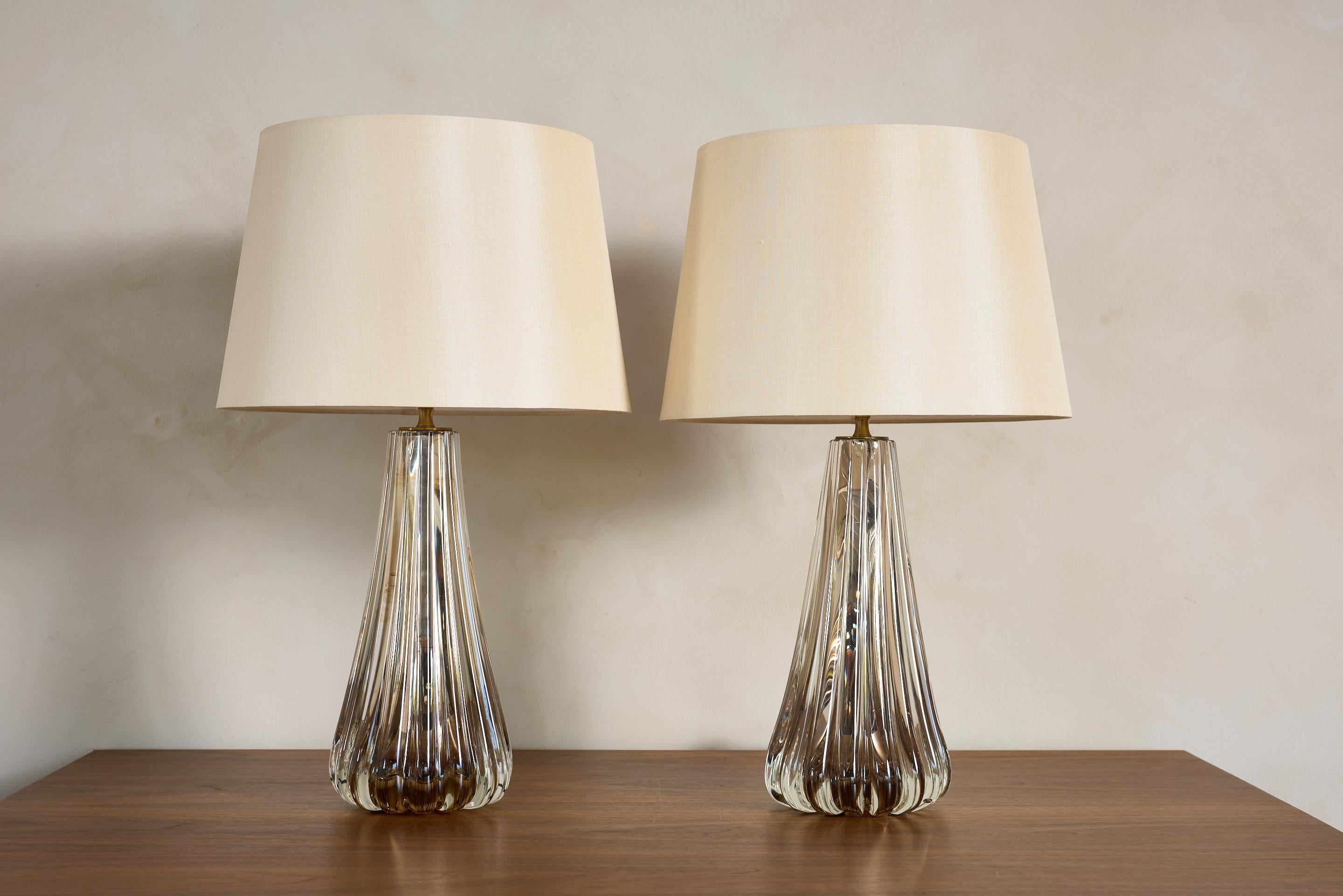 italien Lampes en verre de Murano en vente