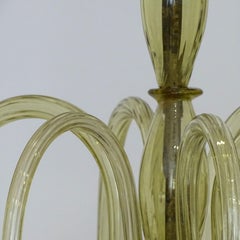 Murano Glass Lantern Att. to Vittorio Zecchin for Cappellin, Venini, Italy 1920s
