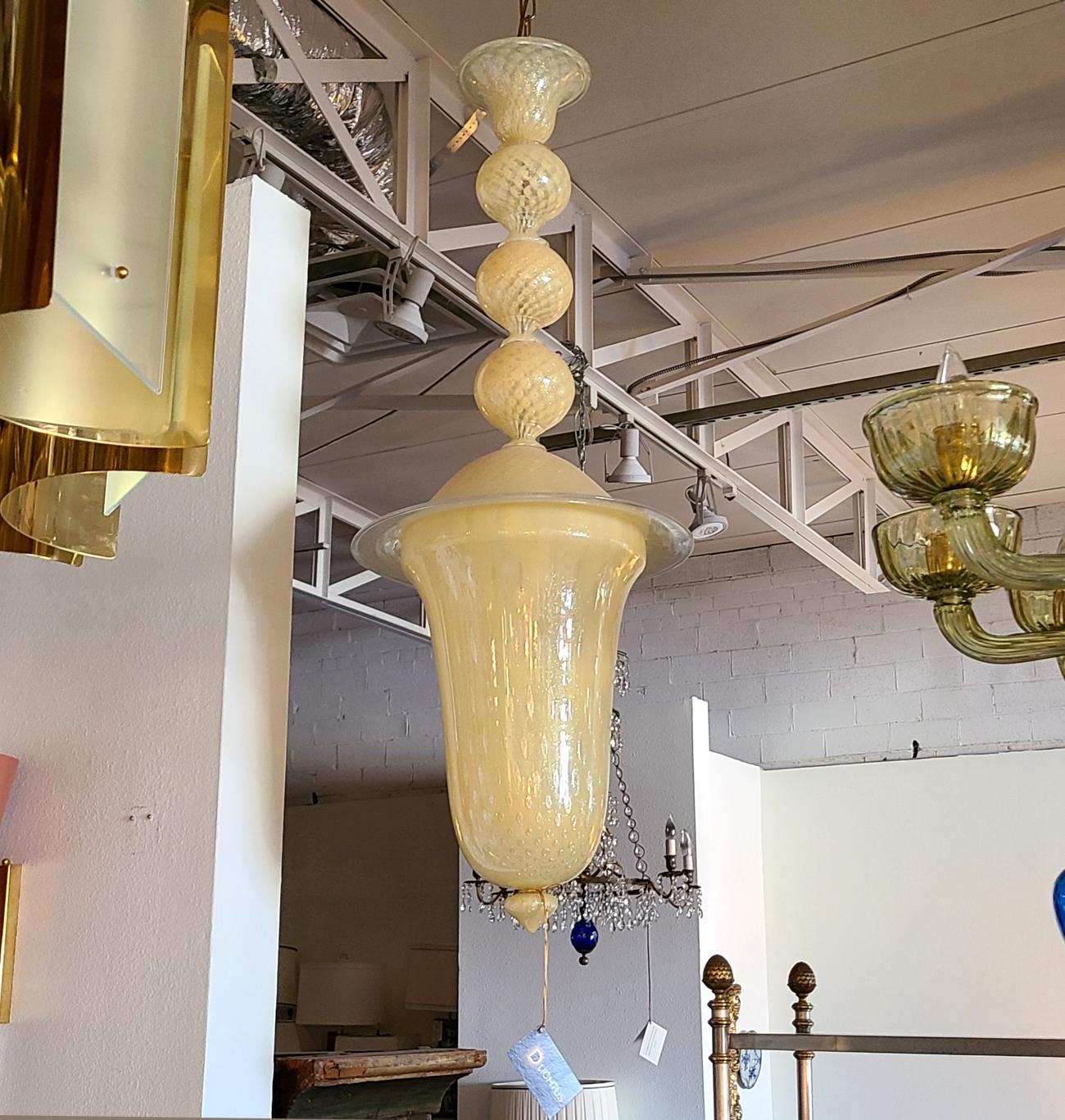 Murano Glass lantern Italy In Excellent Condition For Sale In Dallas, TX