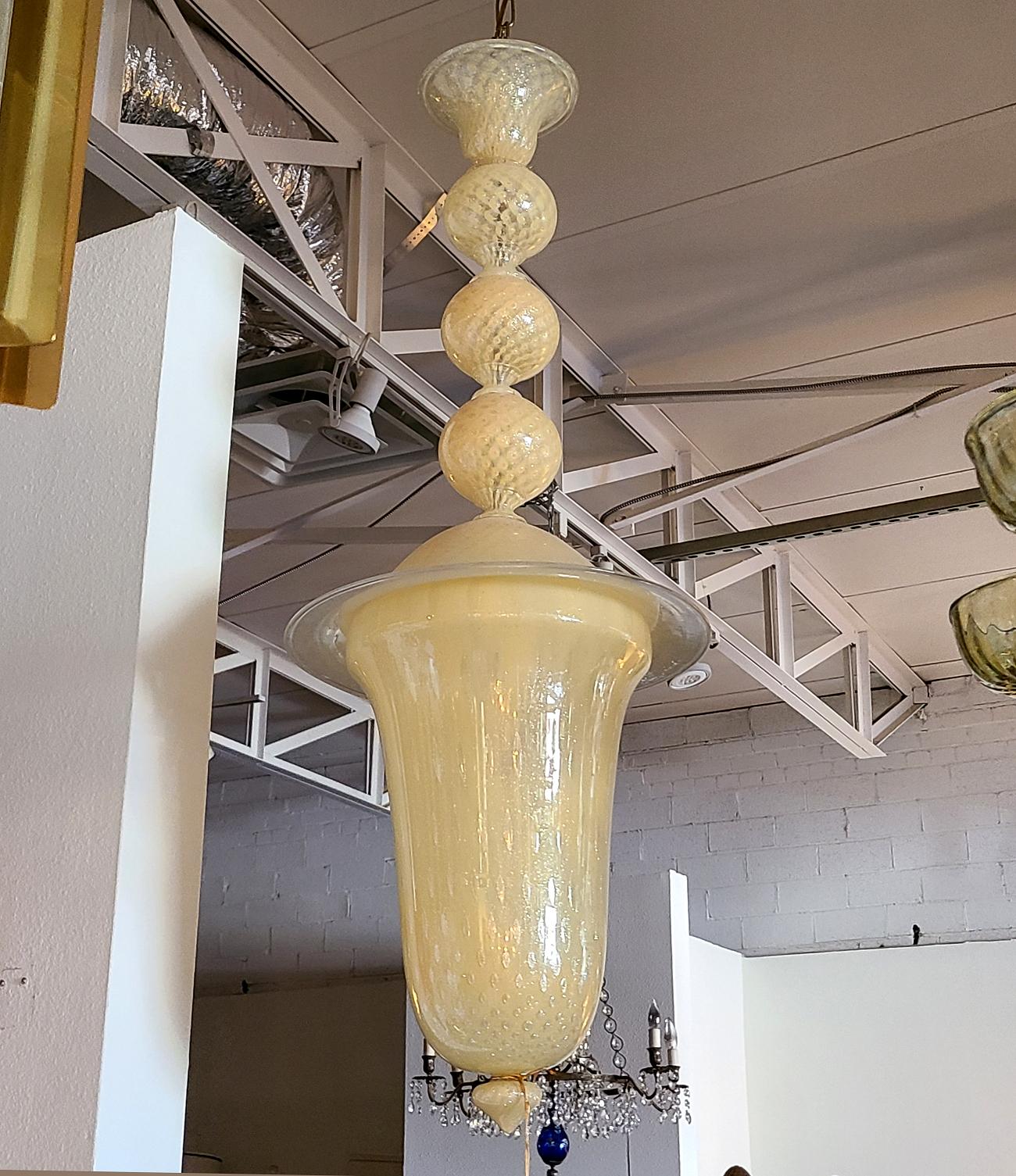 Mid-20th Century Murano Glass lantern Italy For Sale