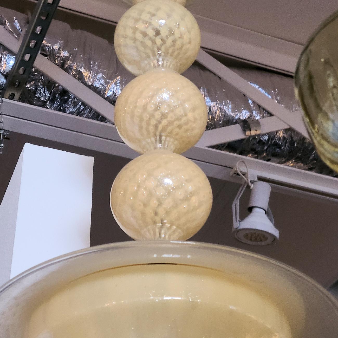Laiton Lanterne en verre de Murano Italie