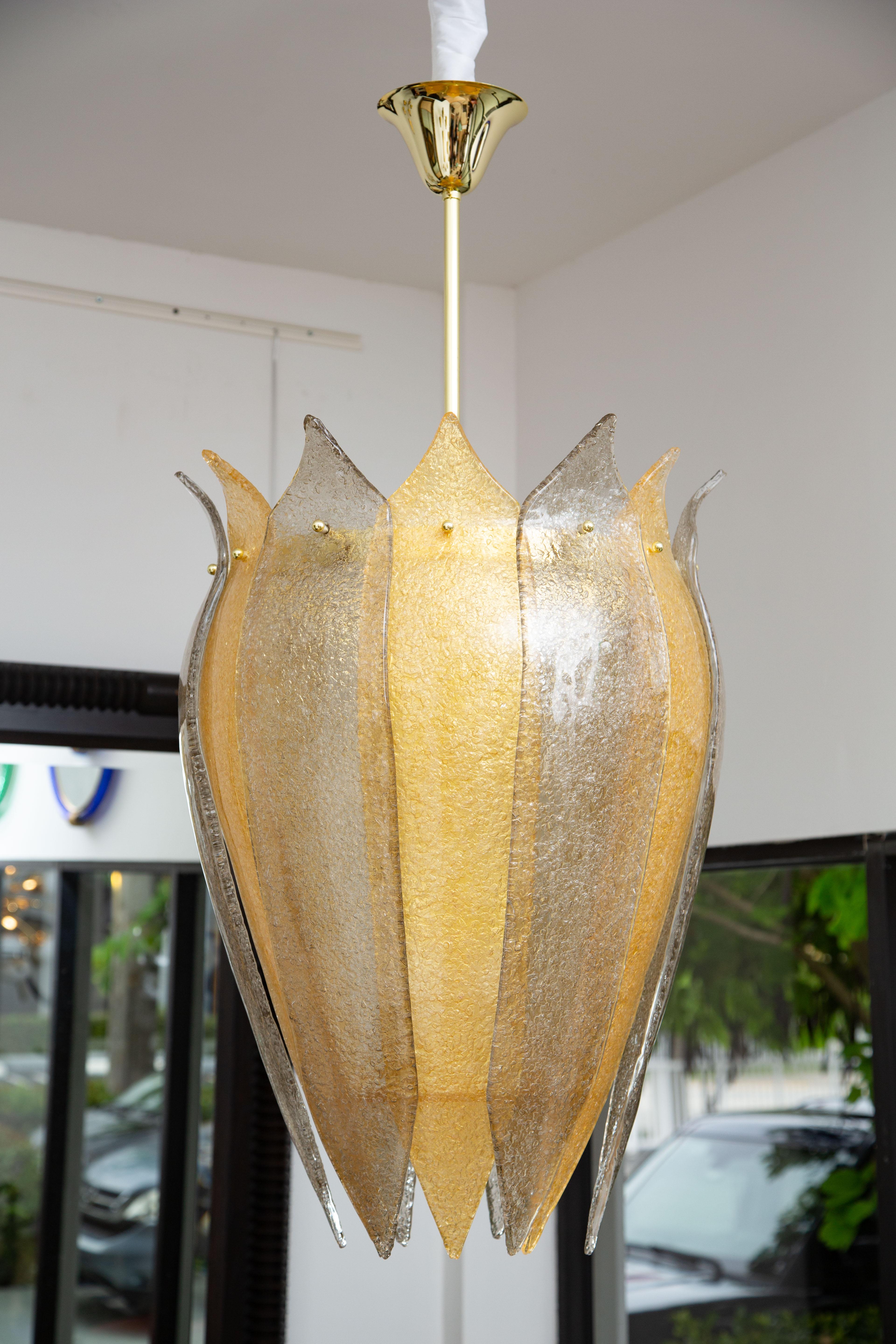 Contemporary Murano Glass Lantern or Cesendello, in Stock