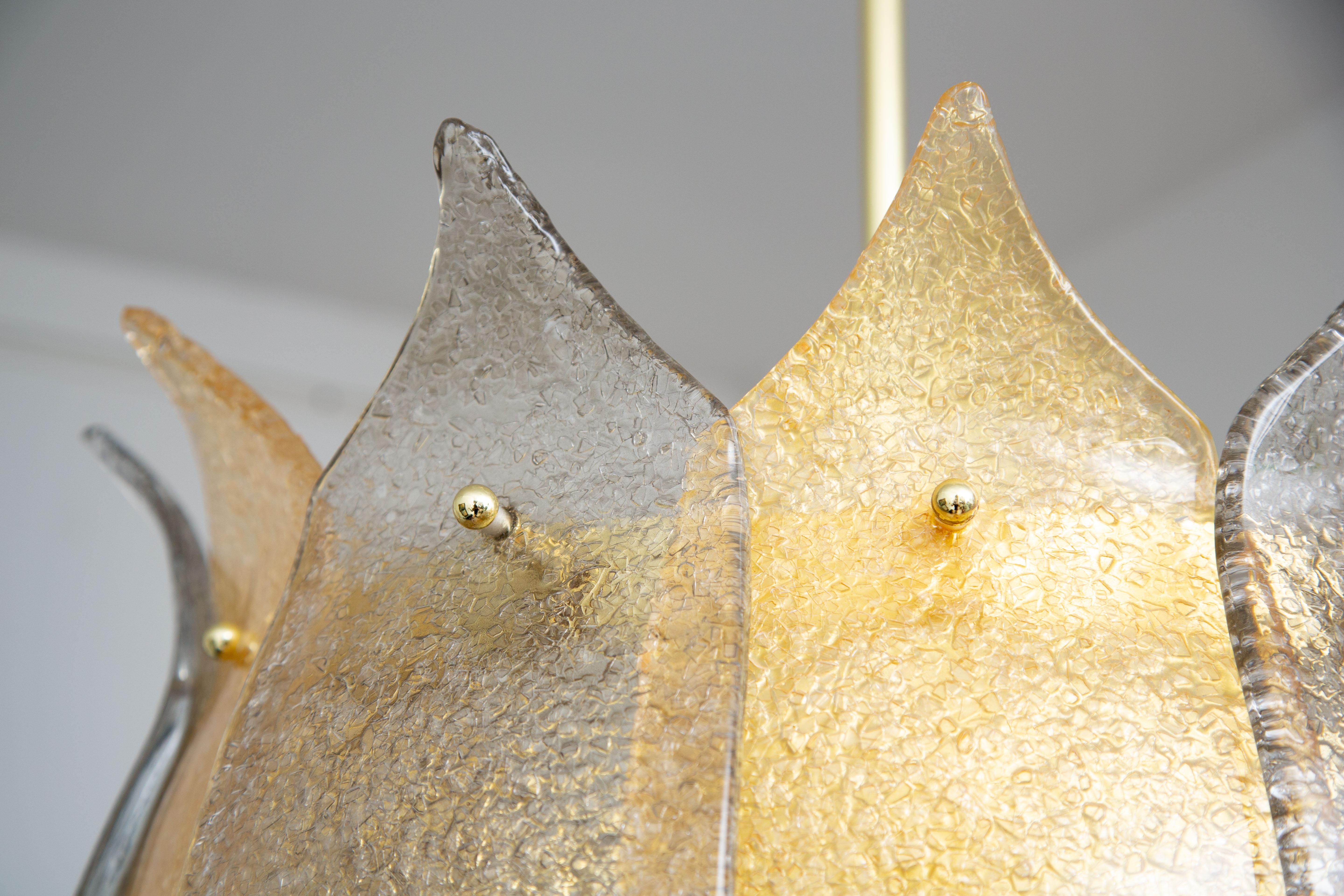 Brass Murano Glass Lantern or Cesendello, in Stock