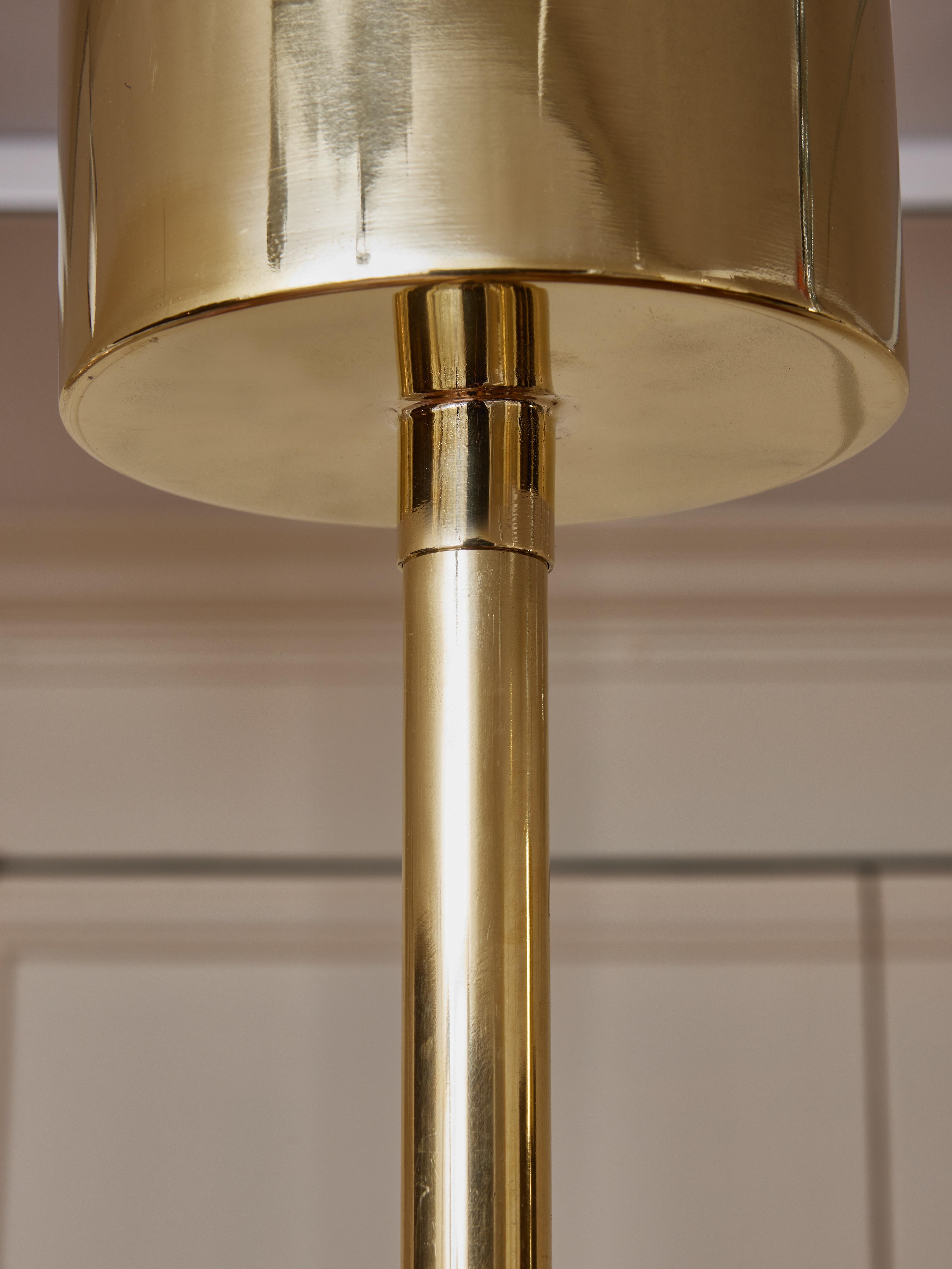 Brass Murano glass lanterns by Studio Glustin For Sale