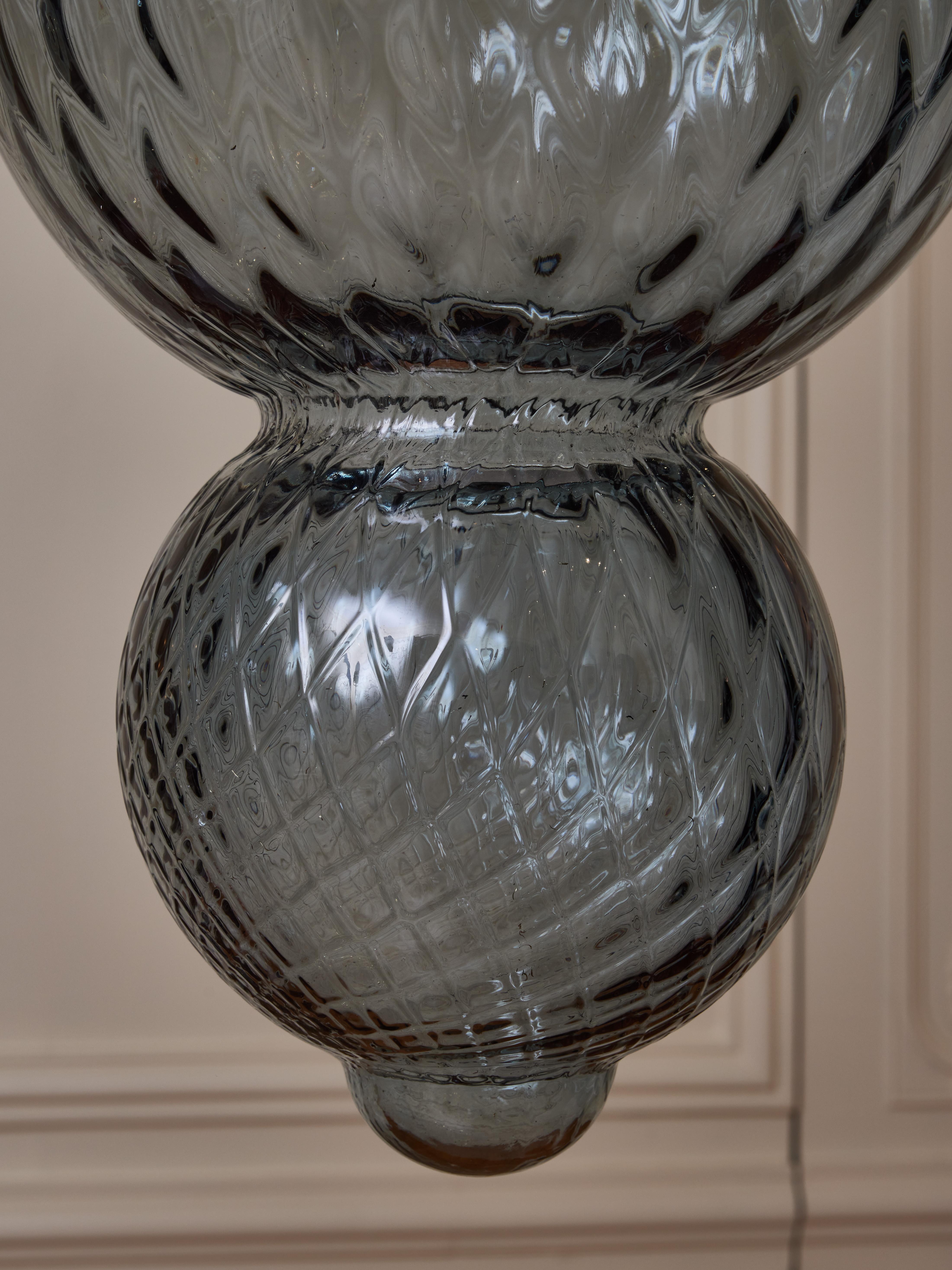 Murano glass lanterns by Studio Glustin For Sale 1