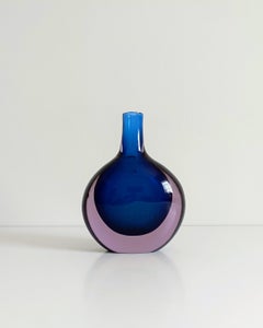 Große Murano-Glasflasche von Flavio Poli für Seguso Vetri D'Arte, Italien, 1960er Jahre