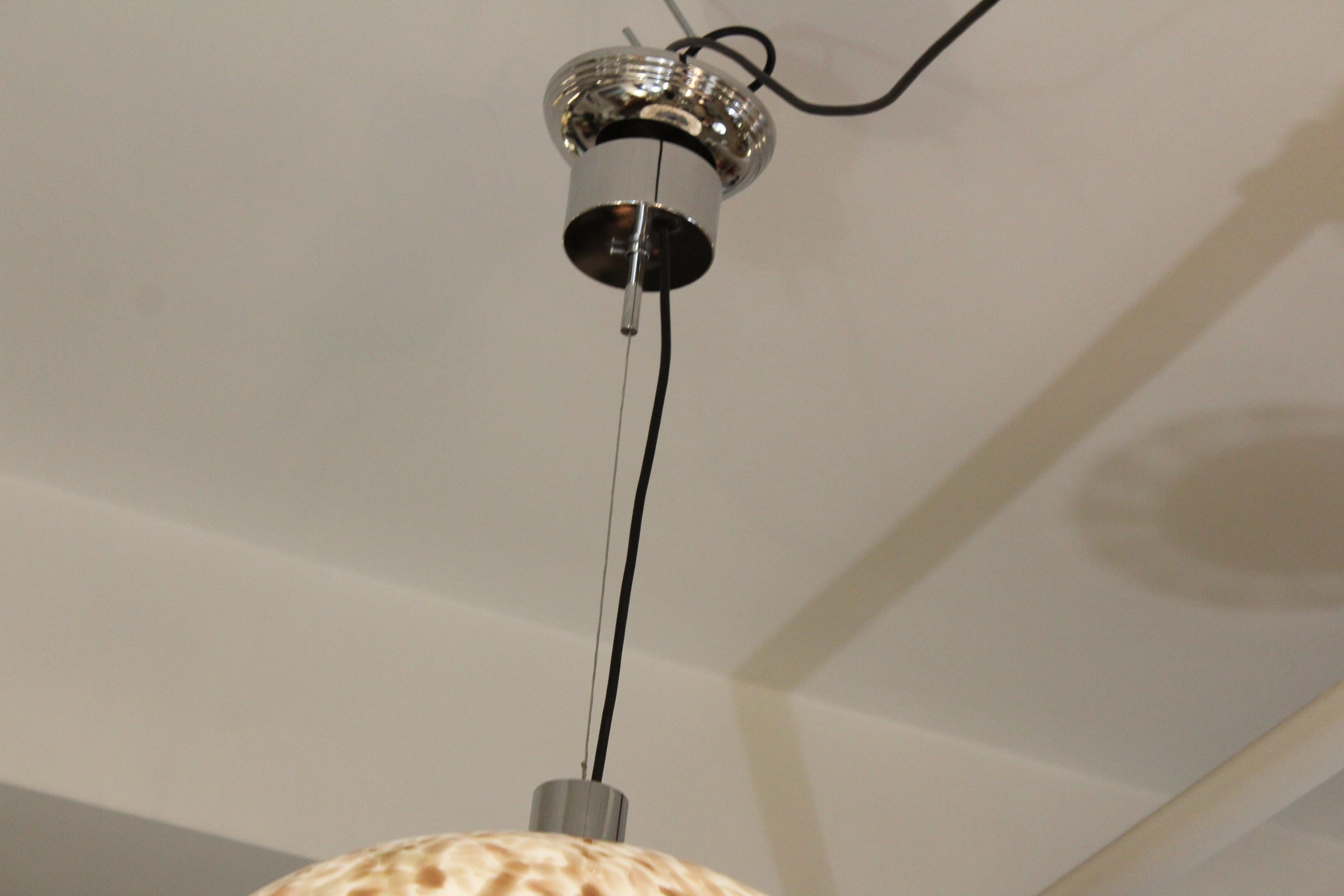 1970's Mid-Century Modern Murano Glass Pendant For Sale 7