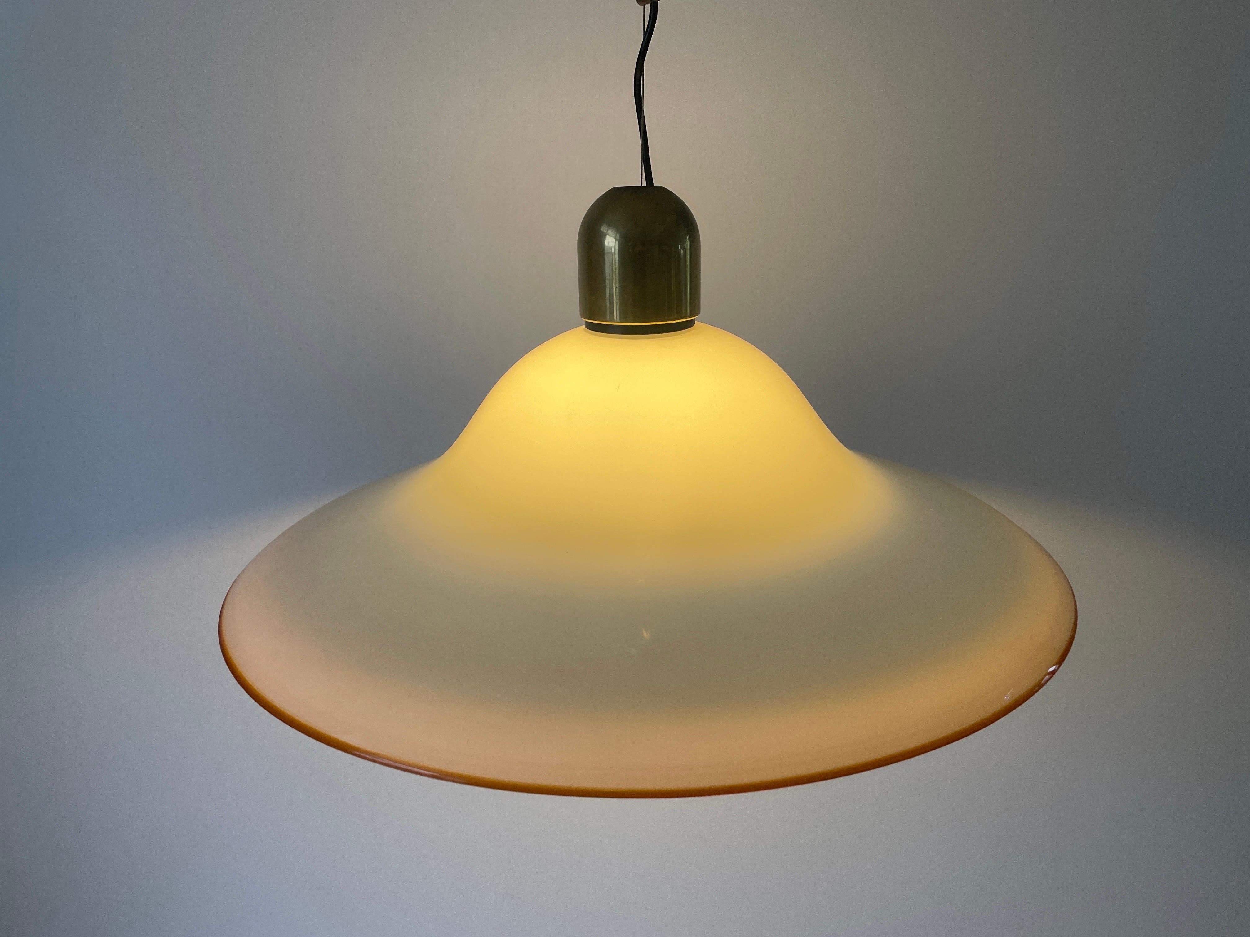 Murano Glass Large Suspension Ceiling Lamp, 1960s, Italy For Sale 6