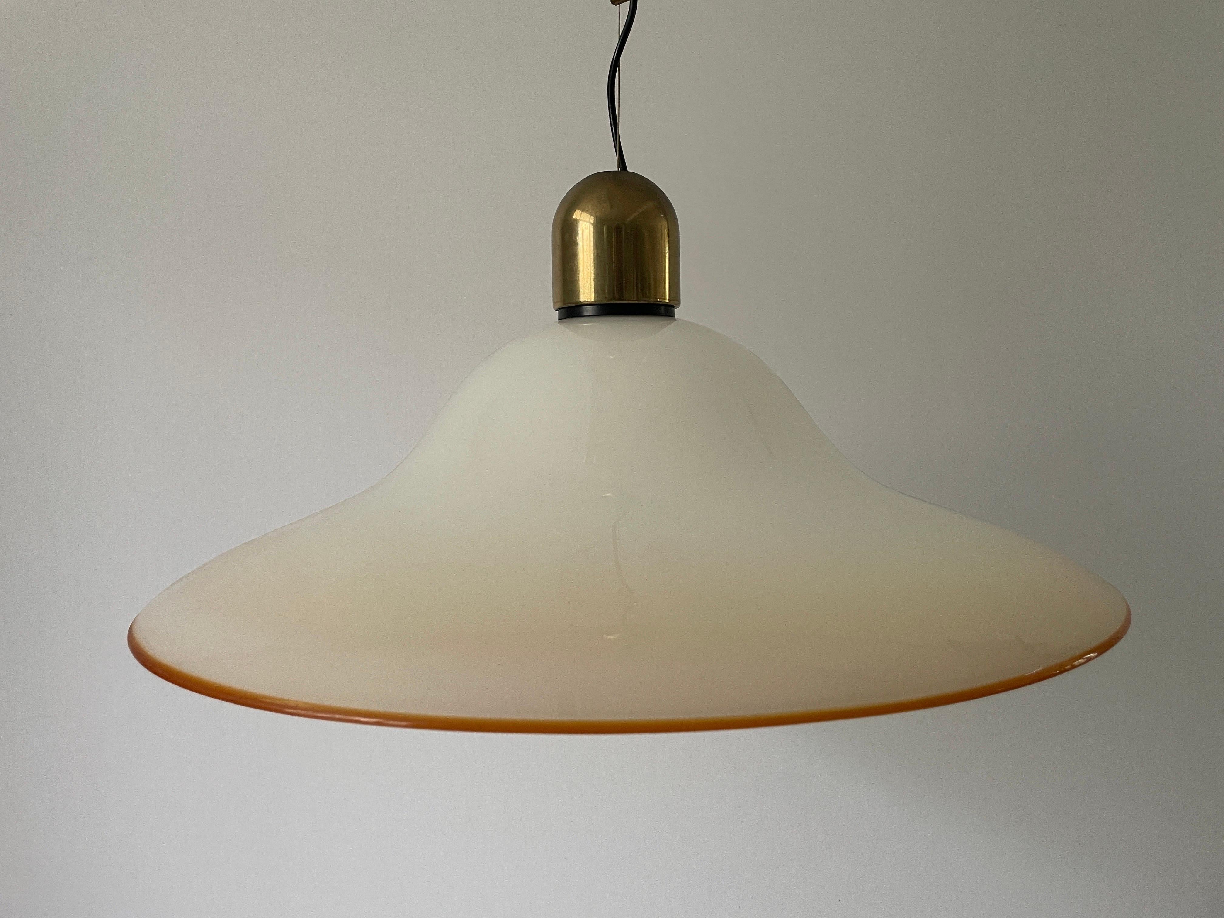 Murano Glass Large Suspension Ceiling Lamp, 1960s, Italy For Sale 10