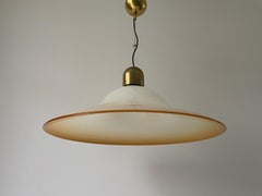 Murano Glass Large Suspension Ceiling Lamp, 1960s, Italy