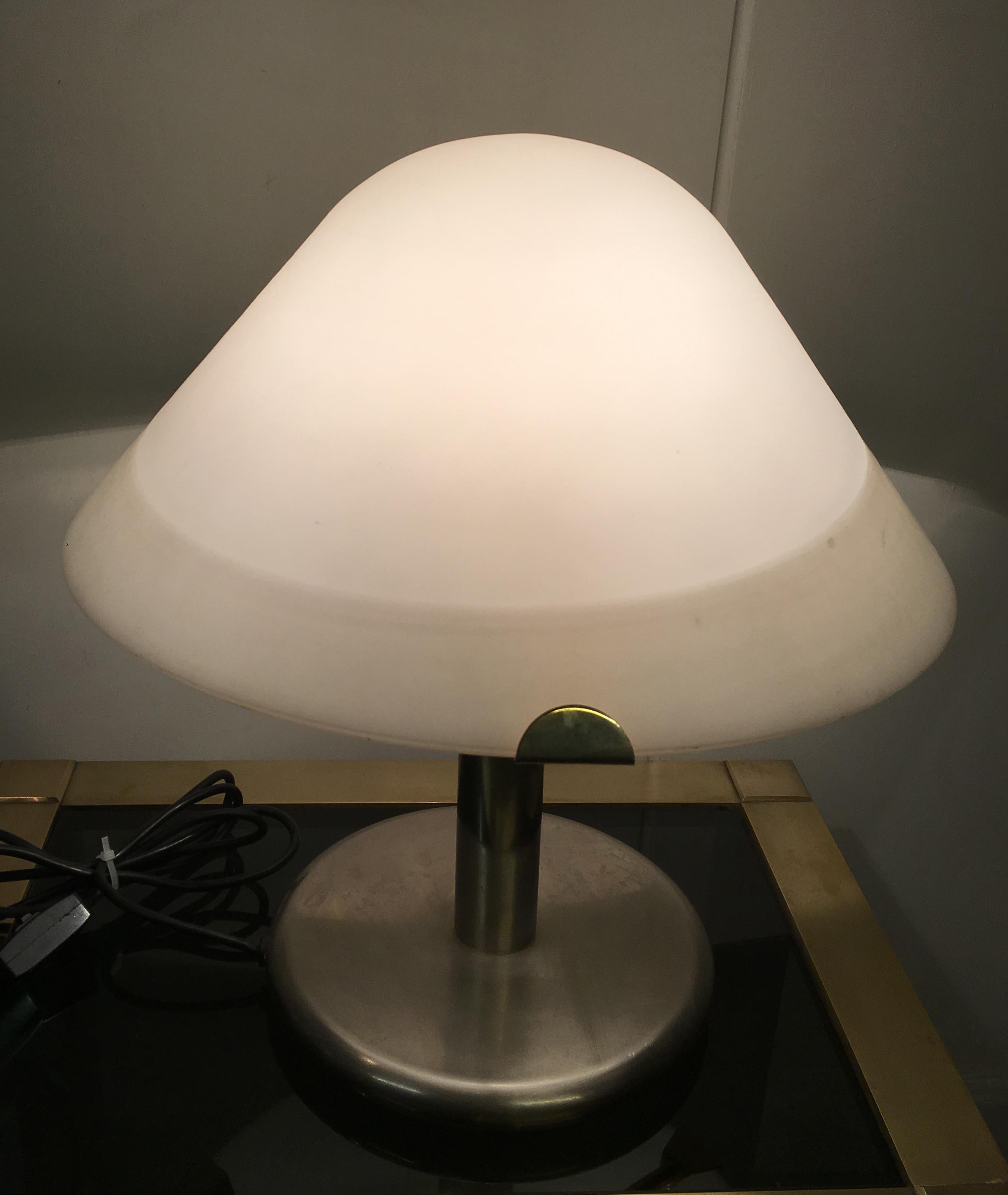 Late 20th Century Murano Glass Large Ve Art Table Lamp from the 1970s