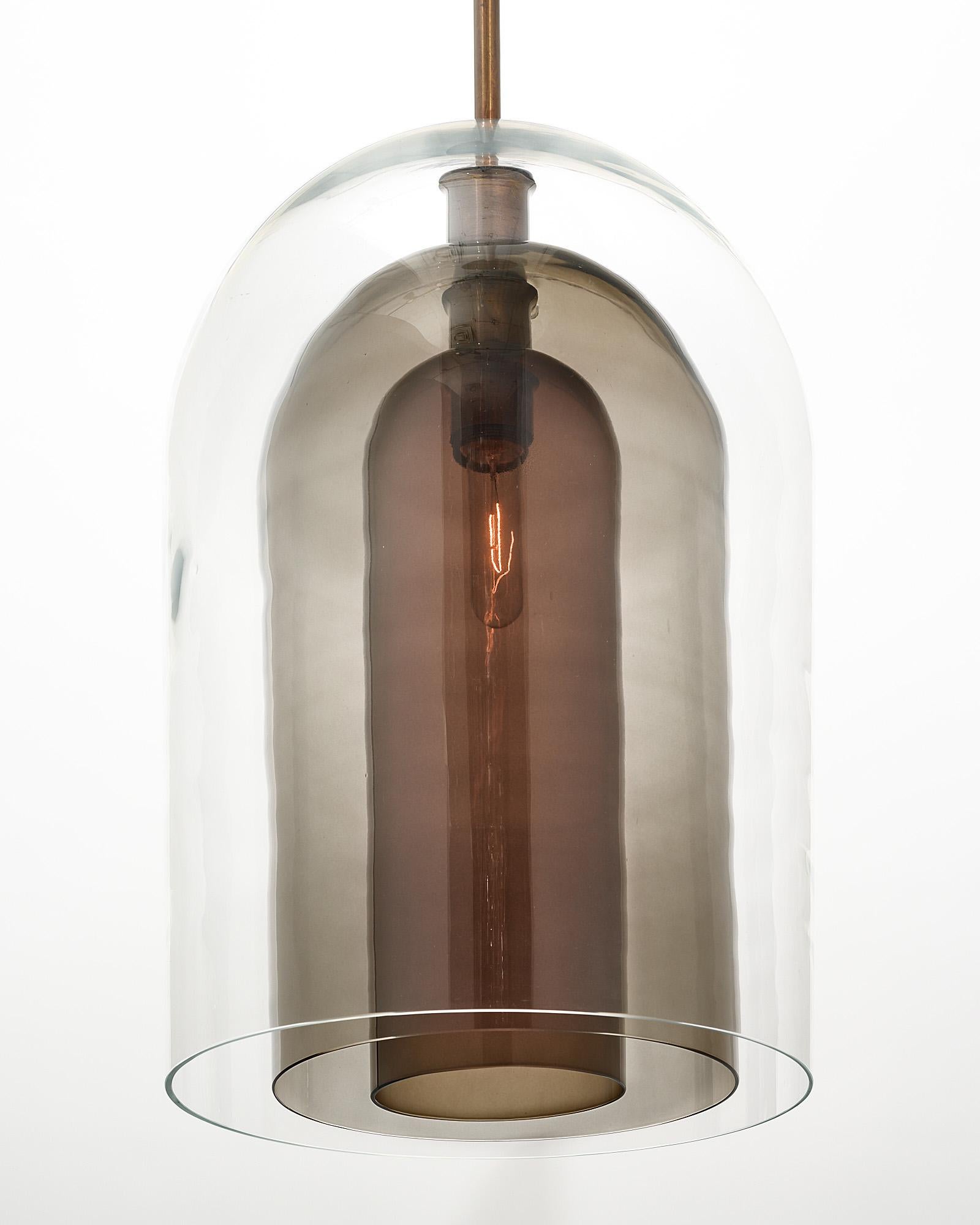 Contemporary Murano Glass Layered Pendants