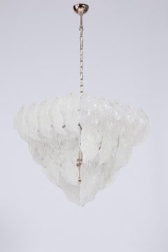 Murano Glass Leaf Chandelier by Vintage Murano Gallery, 1980