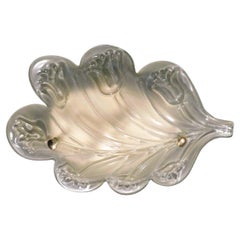 Vintage Murano Glass Leaf Flush Mount / Sconce