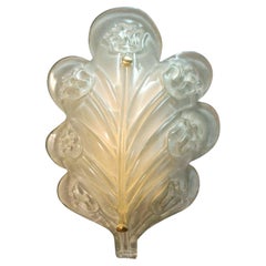 Murano Glas Blatt Wandleuchter