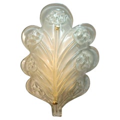 Murano Glass Leaf Sconce