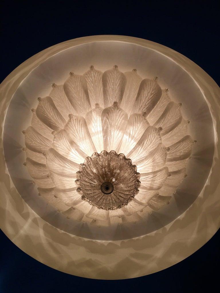 Lámpara de techo de cristal de Murano Leave en venta 3