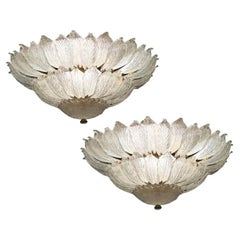 Murano Glass Leave Ceiling Light Kronleuchter