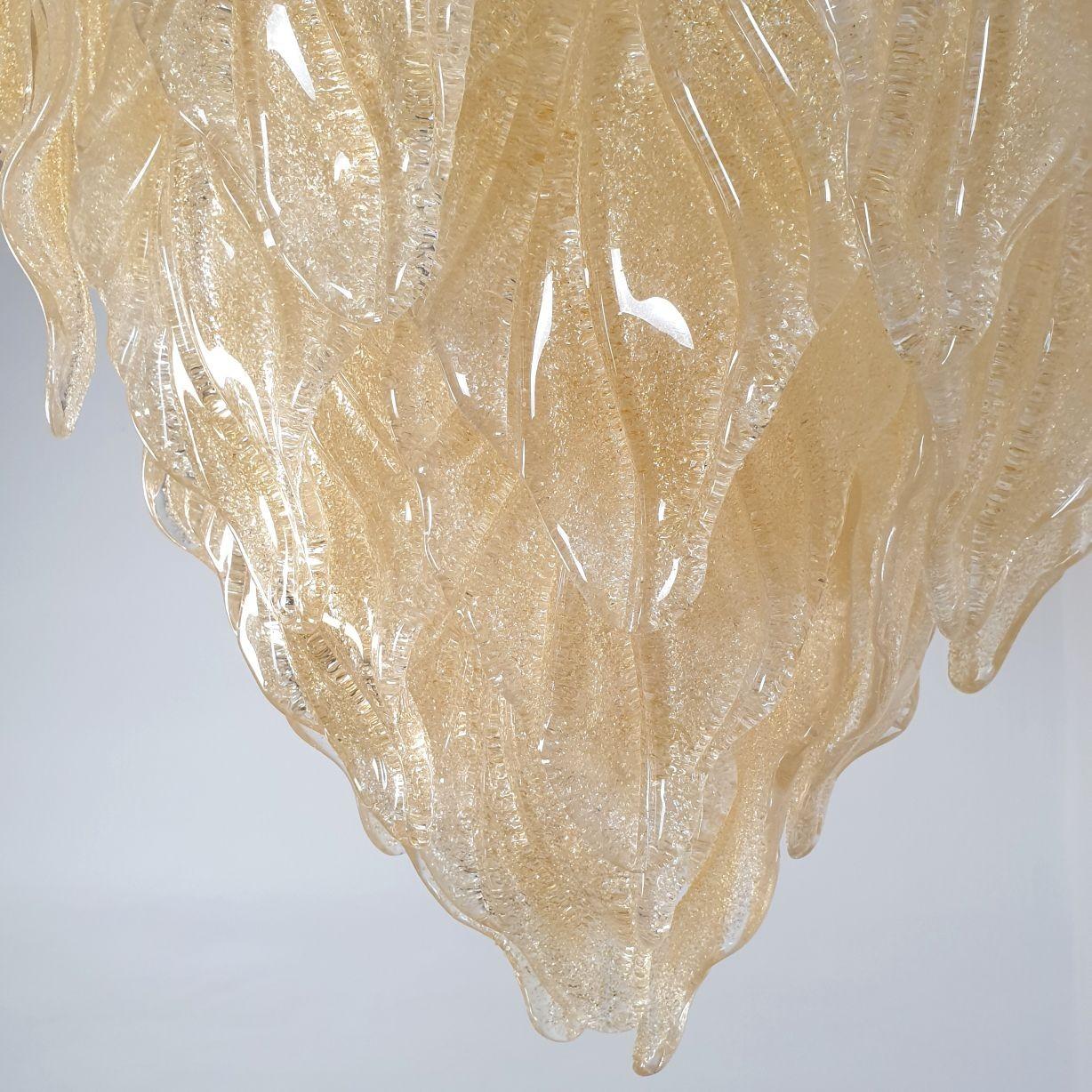 Murano glass leaves chandelier - Italy 2