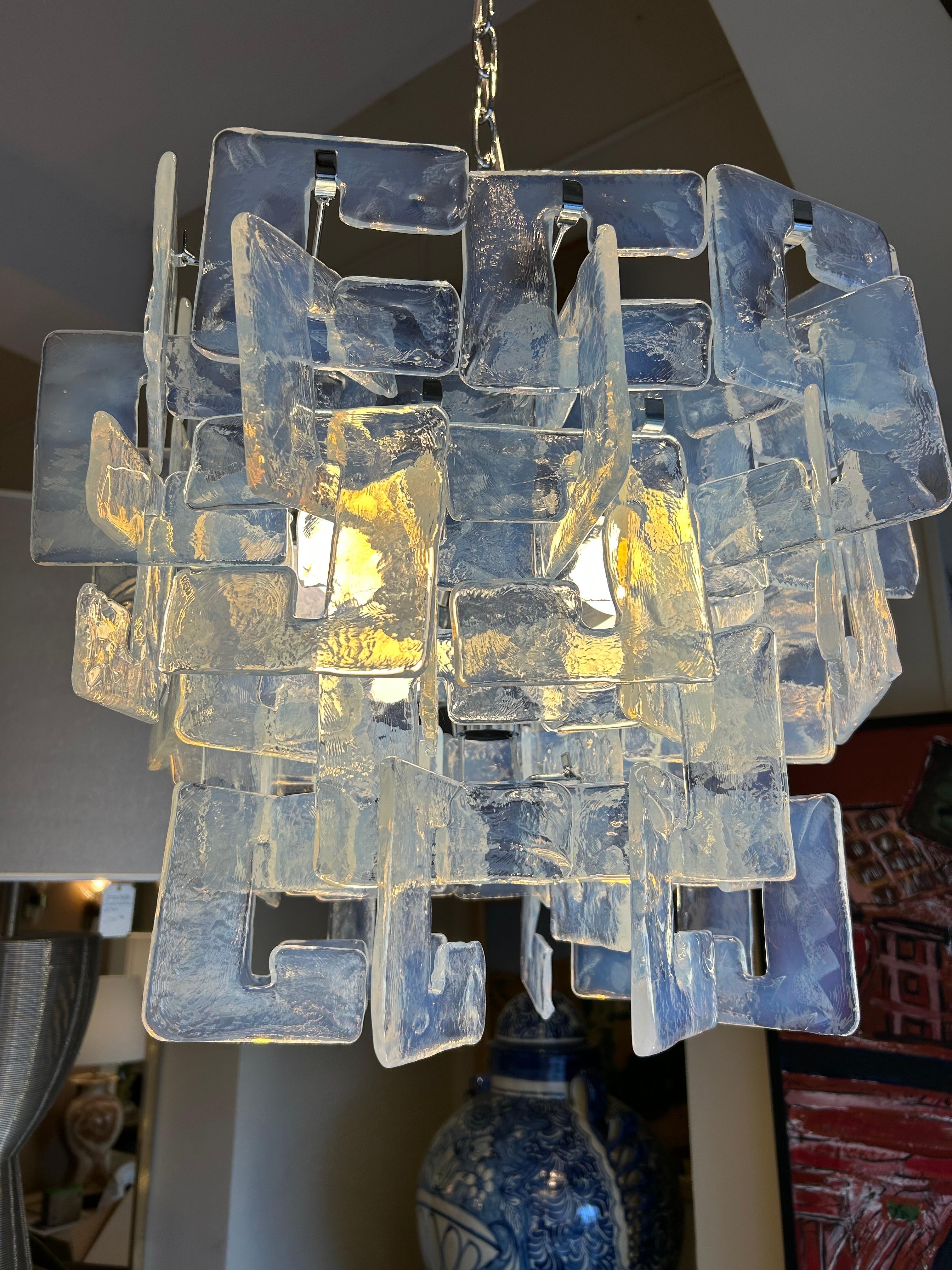 Lampada in vetro di Murano. Lo stile di Carlo Nason In condizioni buone in vendita a Nice, FR