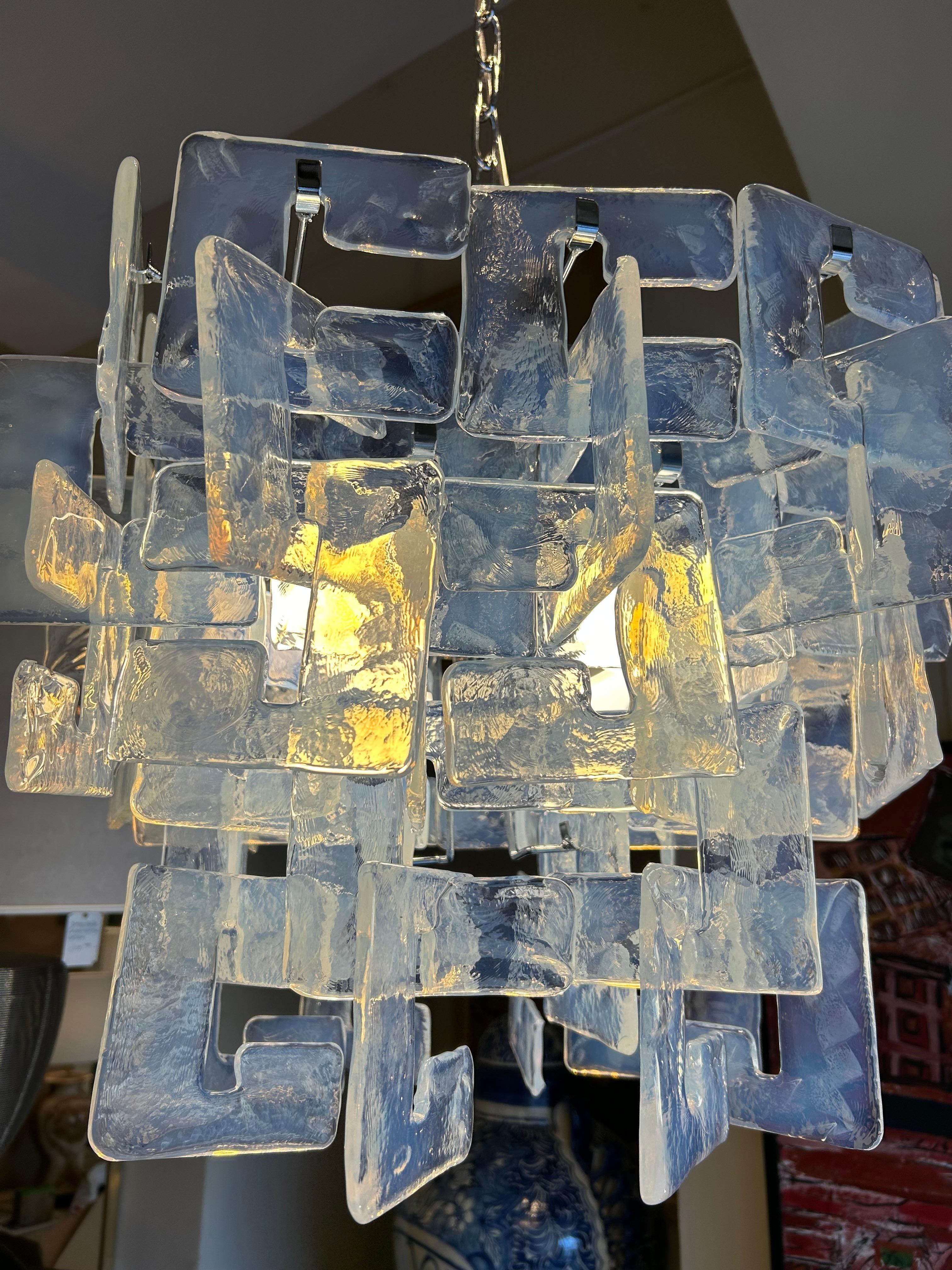 Vetro di Murano Lampada in vetro di Murano. Lo stile di Carlo Nason in vendita