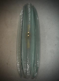 Murano Glass Light Green Color Italian Wall Light and Sconces, 2000
