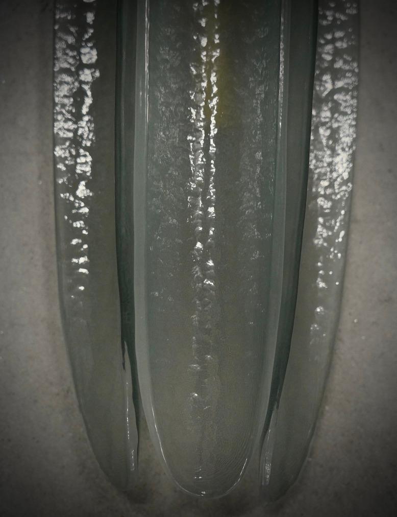 Appliques italiennes en verre de Murano de couleur vert clair, 2000 Bon état - En vente à Rome, IT