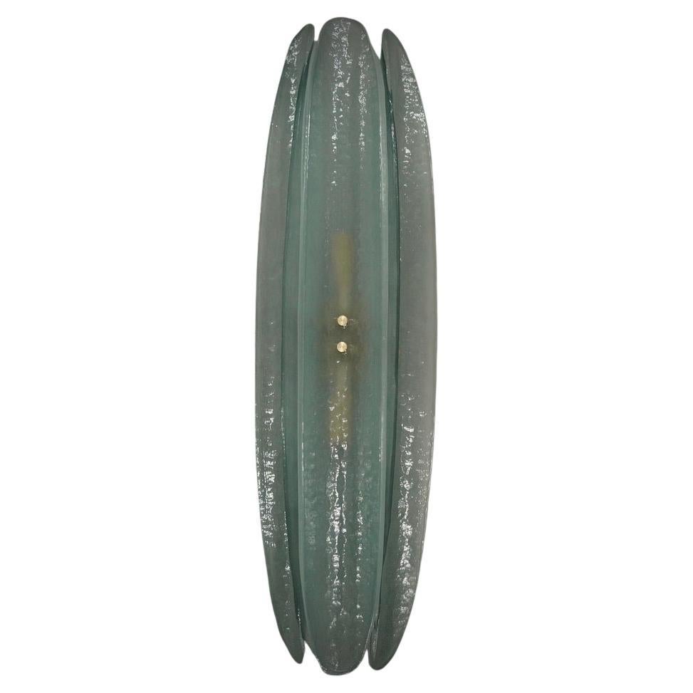 Murano Glas Hellgrüne Farbe Italienische Wandleuchte und Wandleuchter, 2000
