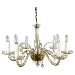 Vintage Murano Glass Lovely Italian Chandelier, 1970s