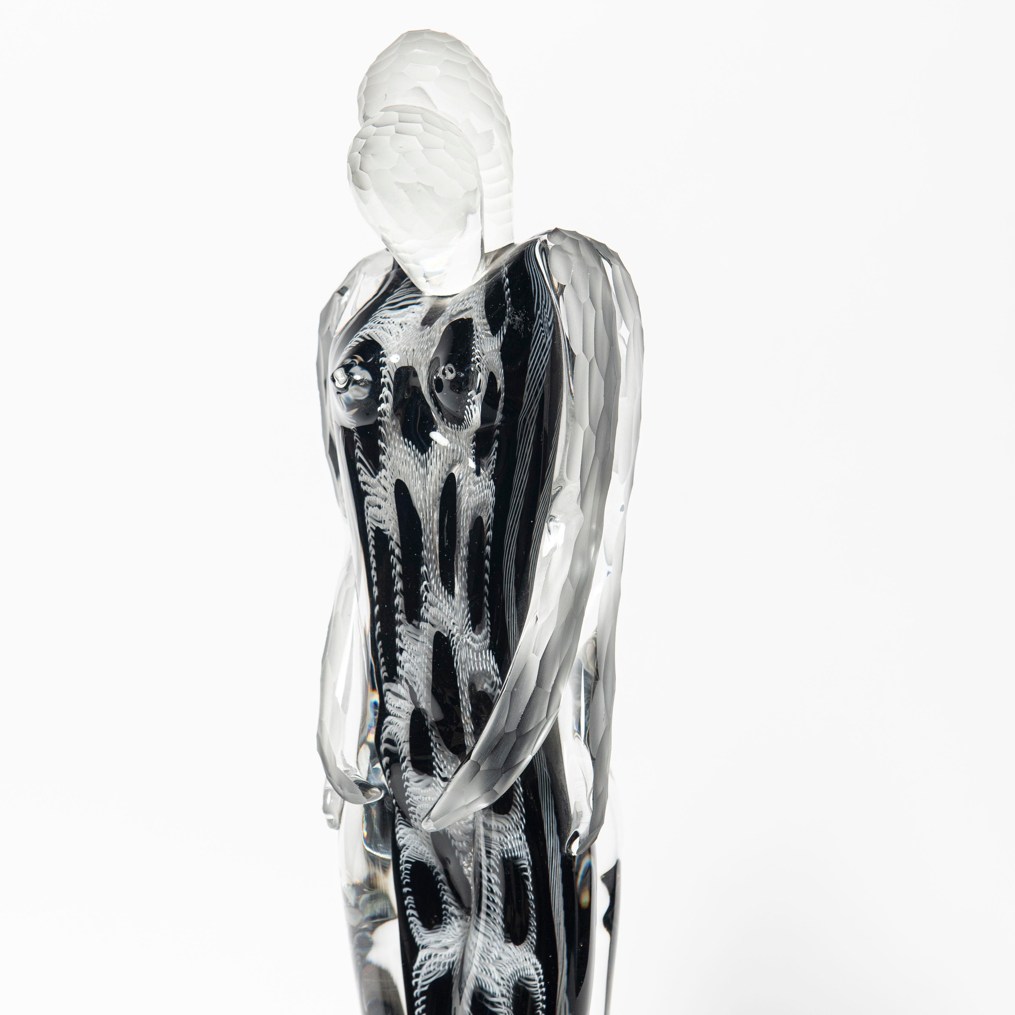 Italian Murano Glass Lovers Sculpture Signed Schiavon, Italy, 2012 For Sale