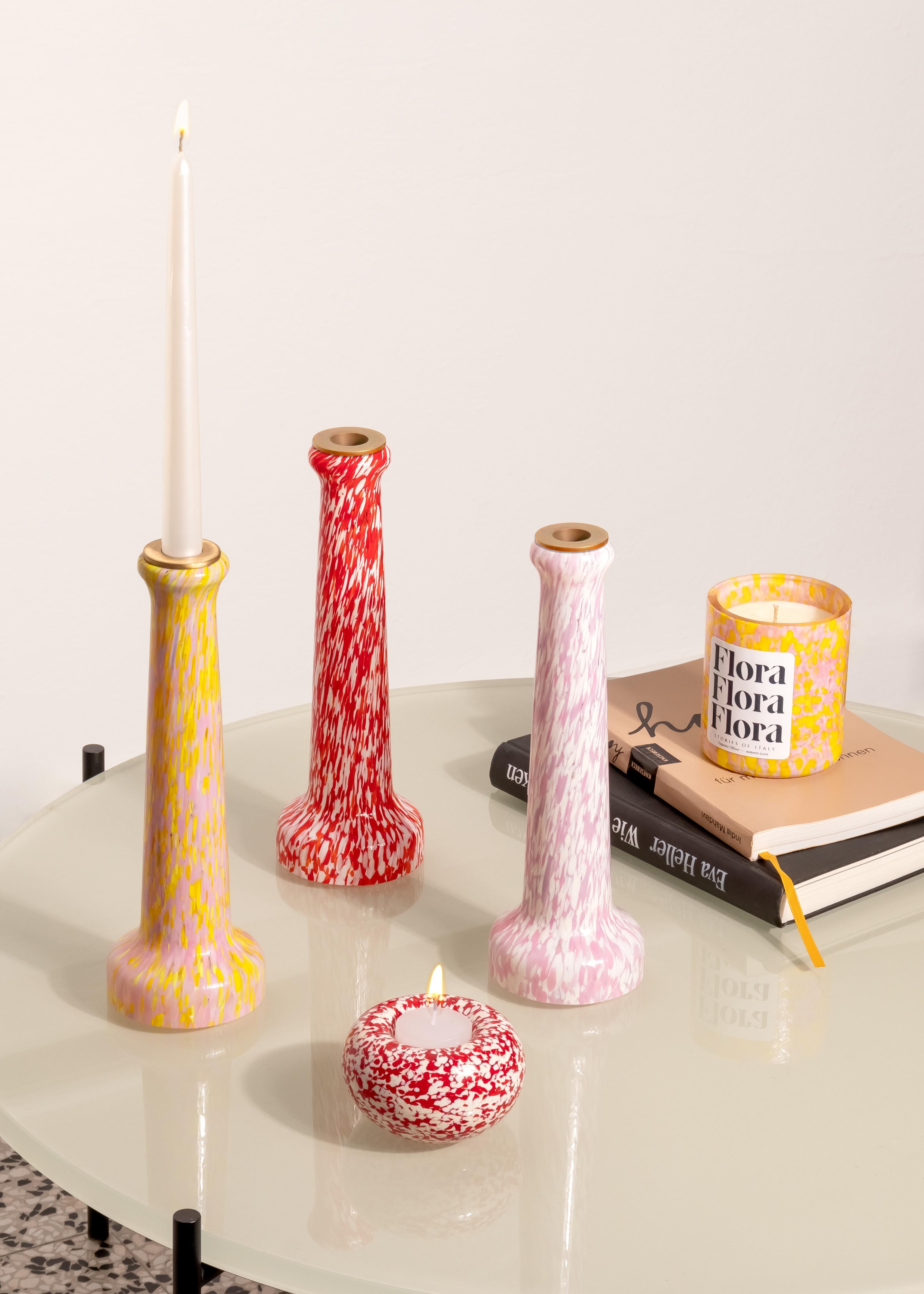 Candela profumata Macchia su Macchia Flora in vetro di Murano di Stories of Italy in vendita 1