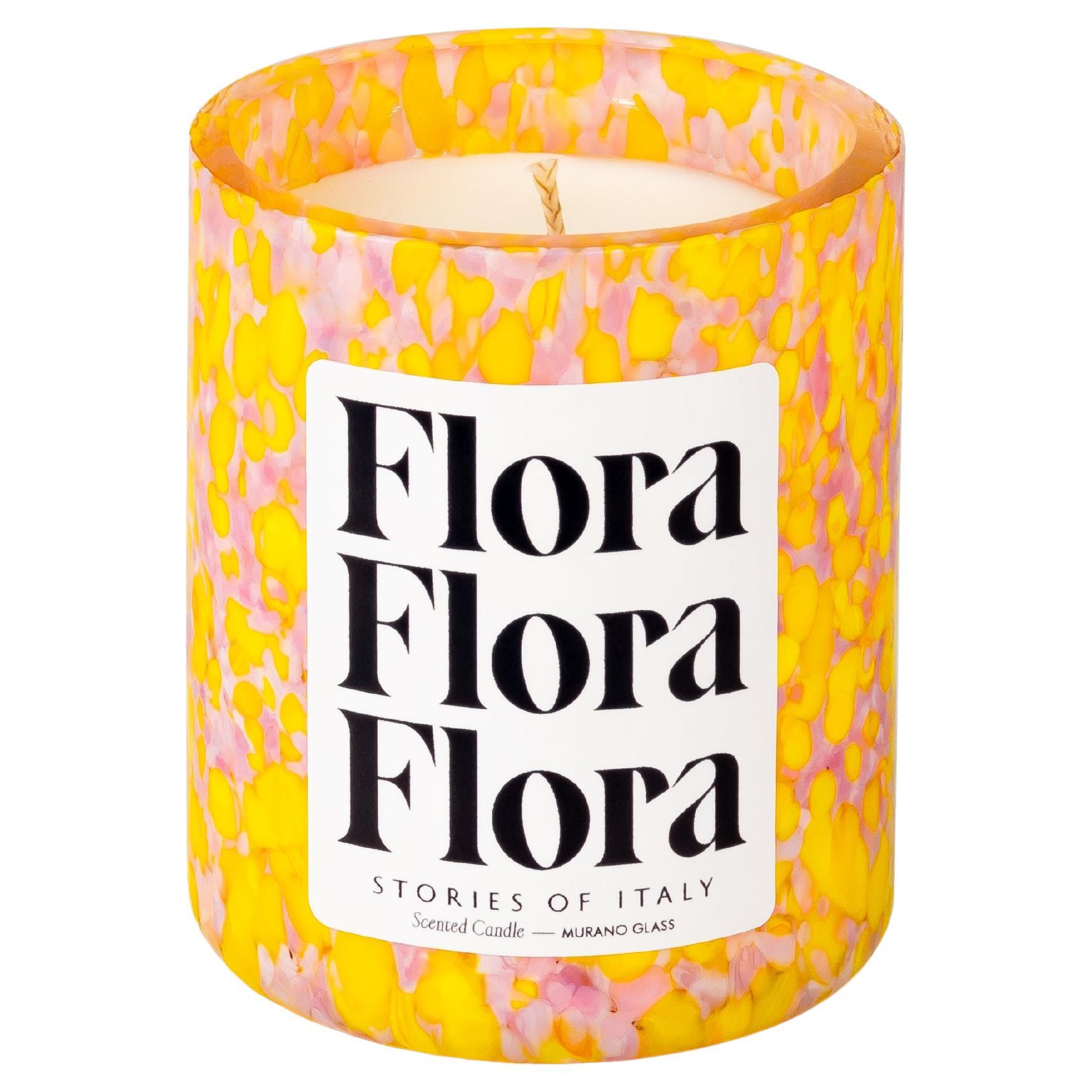 Murano Glass Macchia su Macchia Flora Scented Candle by Stories of Italy
