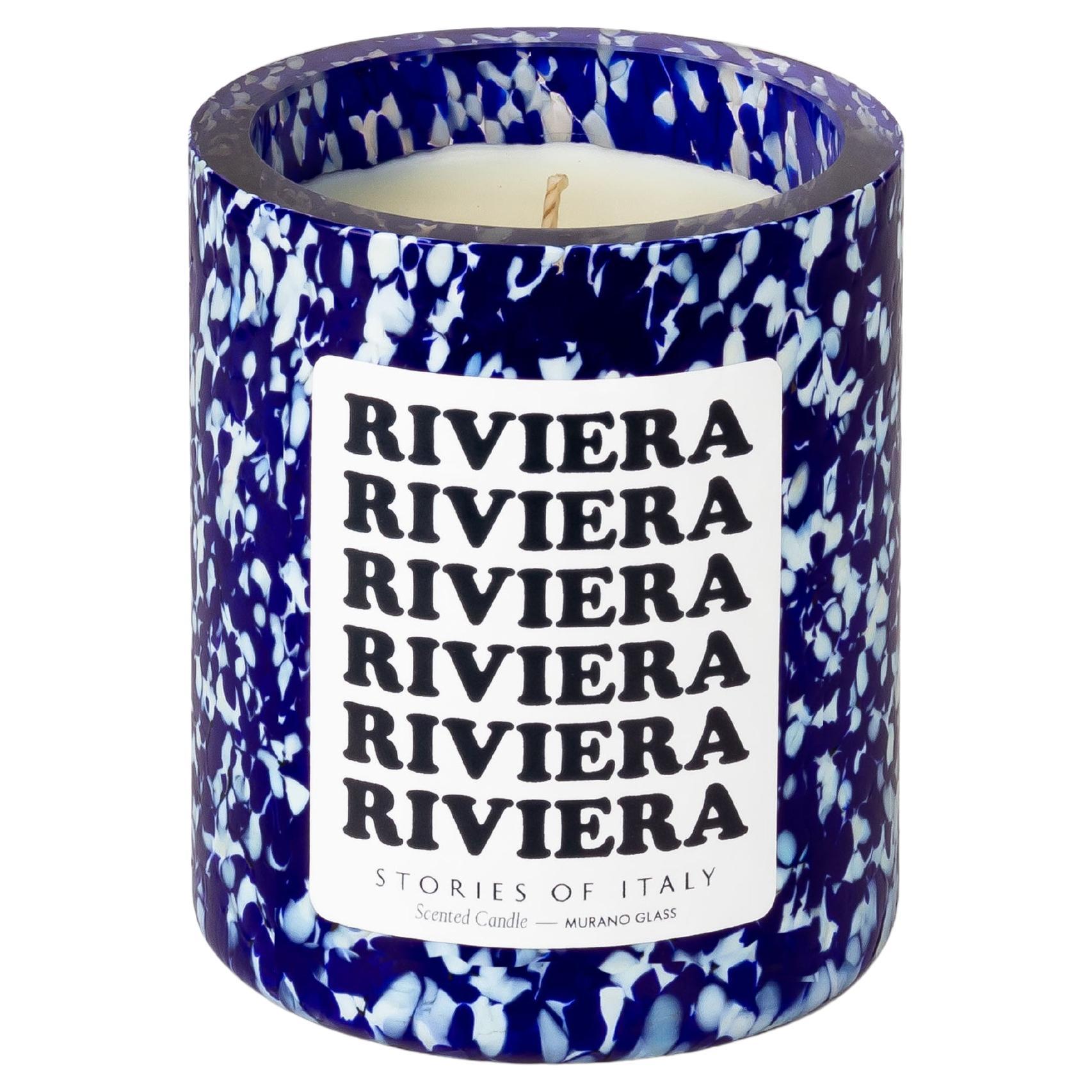 Murano Glass Macchia su Macchia Riviera Scented Candle by Stories of Italy